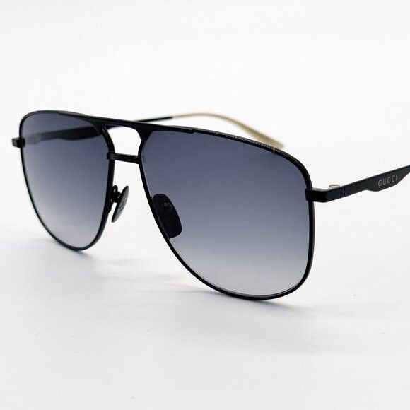 Gucci NEW GUCCI GG0336S 002 SUNGLASSES MEN BLACK/GRAY EYEWEAR Size ONE SIZE - 7 Thumbnail