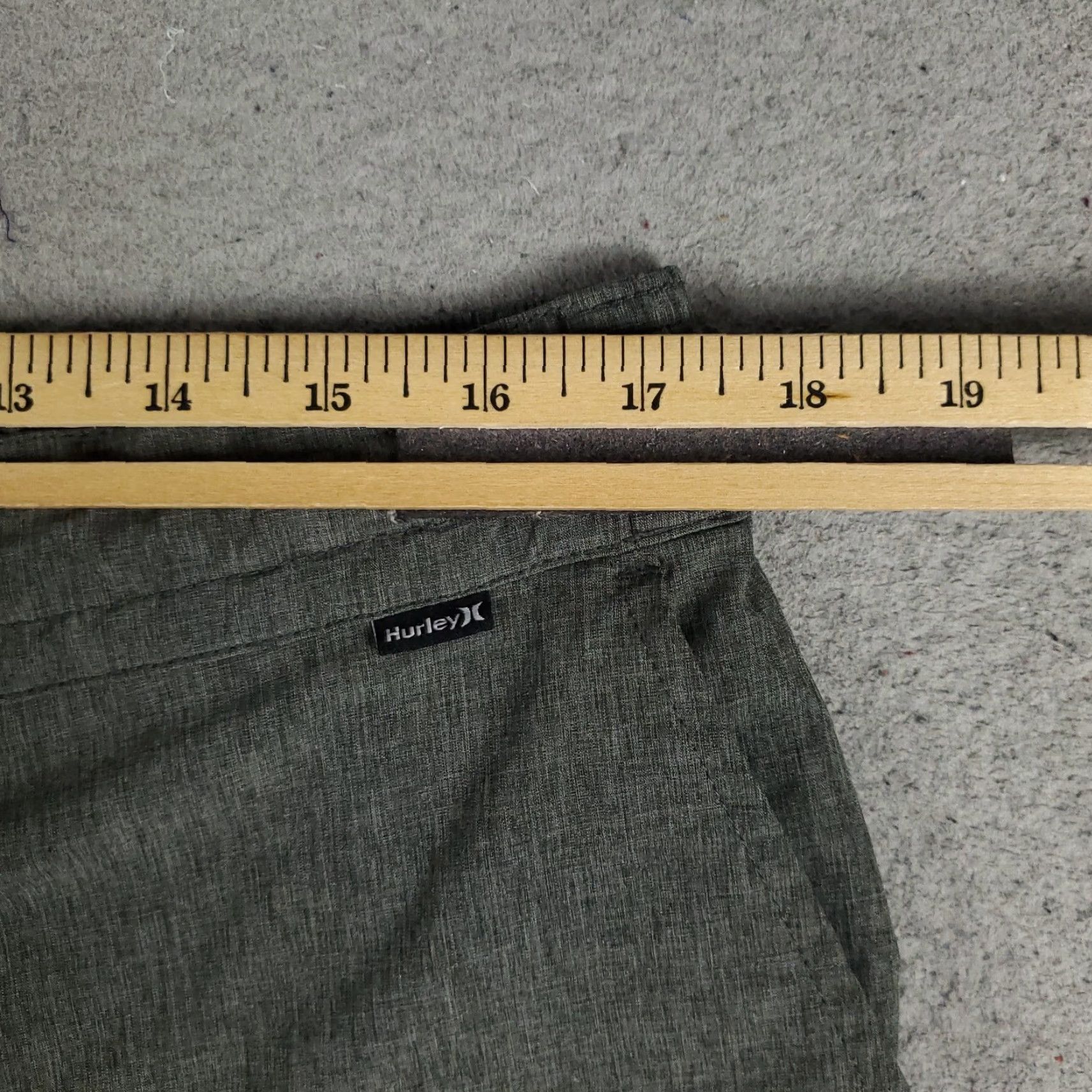 Hurley Hurley Shorts Mens Size 36 Phantom Hybrid Lace Tie Slash Pockets Chino Gray Polyester Regular Front Zip Pocket Logo casual travel workwear 36 Mens Size US 36 / EU 52 - 6 Thumbnail