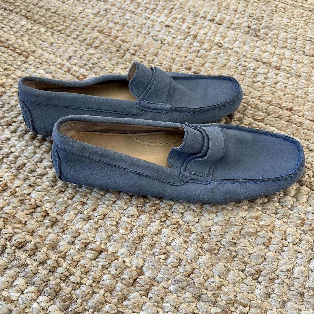 Bacco Bucci Bacco Bucci Studio BLUE Suede Soft Leather Driving Loafer Size US 9 / EU 42 - 2 Thumbnail