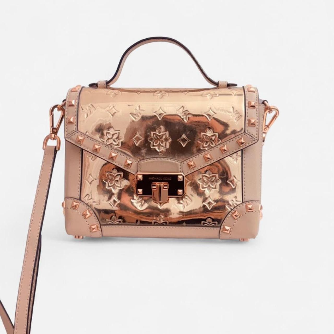 Michael Kors Michael Kors Kinsley Small Trunk Satchel in rose gold Size ONE SIZE - 1 Thumbnail