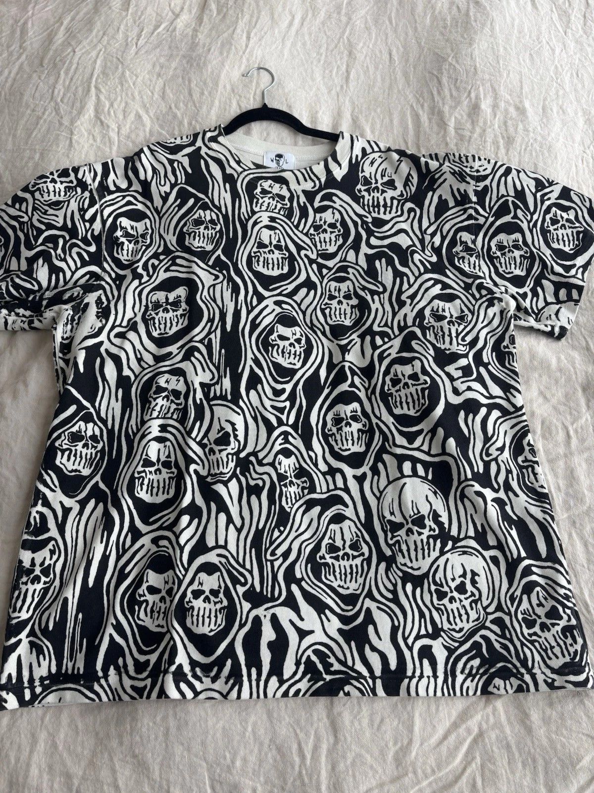 Warren Lotas WARREN LOTAS Reaper All Over T-Shirt Black White XXL Size US XXL / EU 58 / 5 - 2 Thumbnail