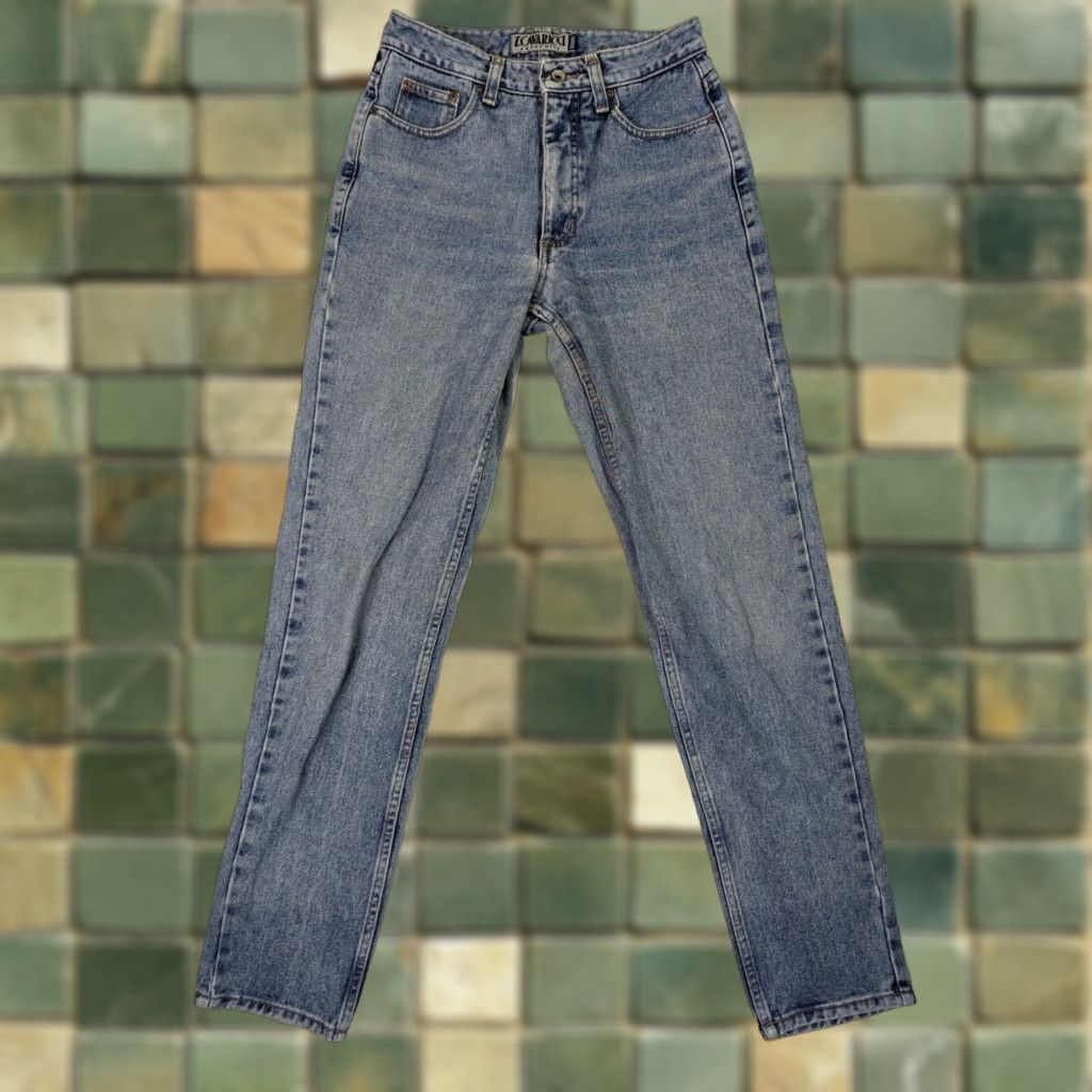 Vintage VINTAGE Action West High Waisted Jeans Womens 29 Inseam 31 Patchwork 80s 90s Mom Tapered Denim Blue Jeans Womens Mens? Size 29" - 1 Thumbnail