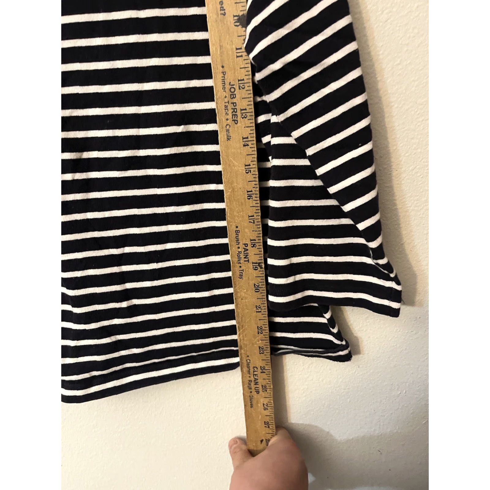 Lands' End Lands’ End Women’s XL Black White Striped Boat Neck T Shirt Top Shirt Womens XL Black Striped Boat Neck T Shirt Top Lands’ End Size XL / US 12-14 / IT 48-50 - 4 Thumbnail
