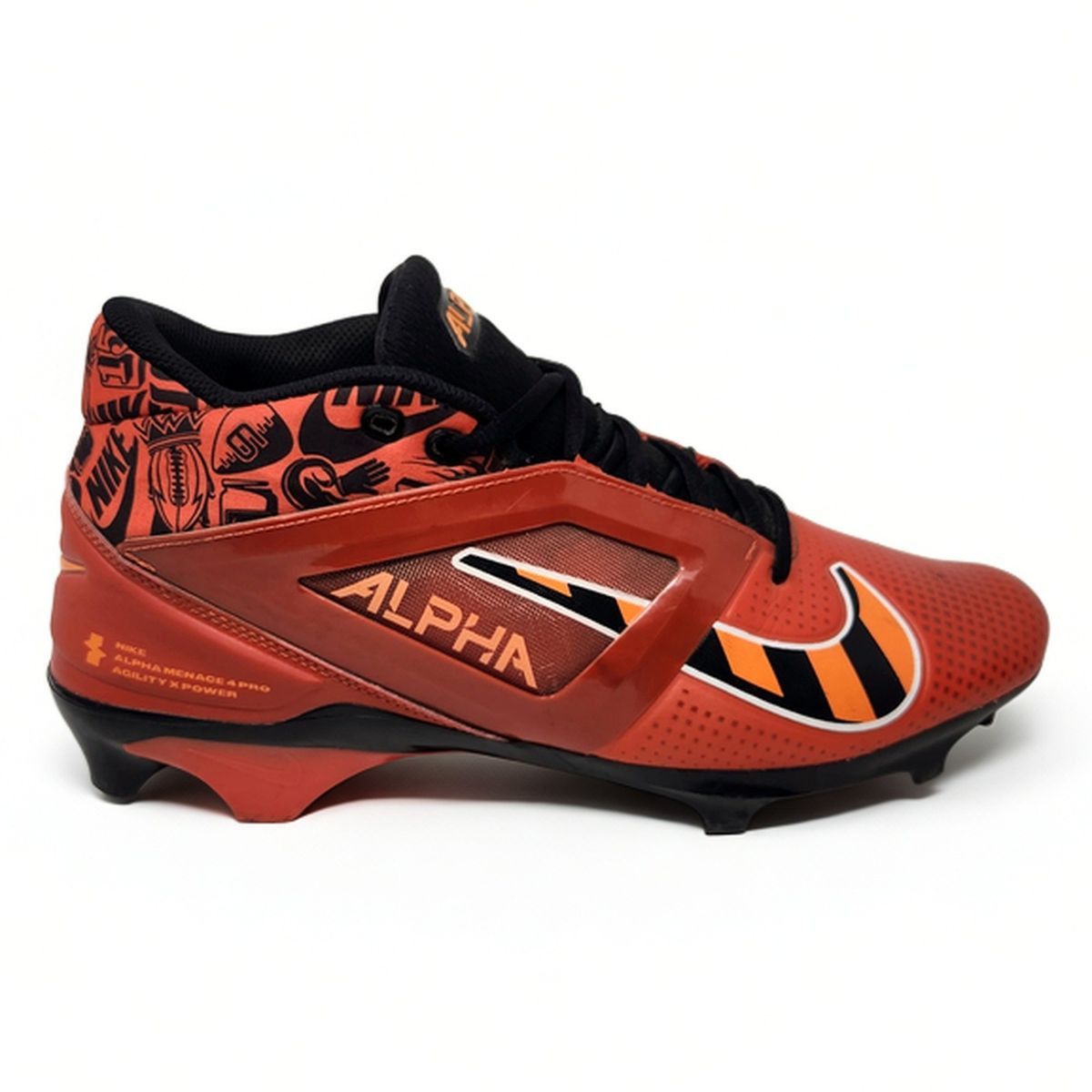 Nike Nike Alpha Menace 4 Pro Football Cleats Mid Top Size 10 US Size US 10 / EU 43 - 2 Thumbnail