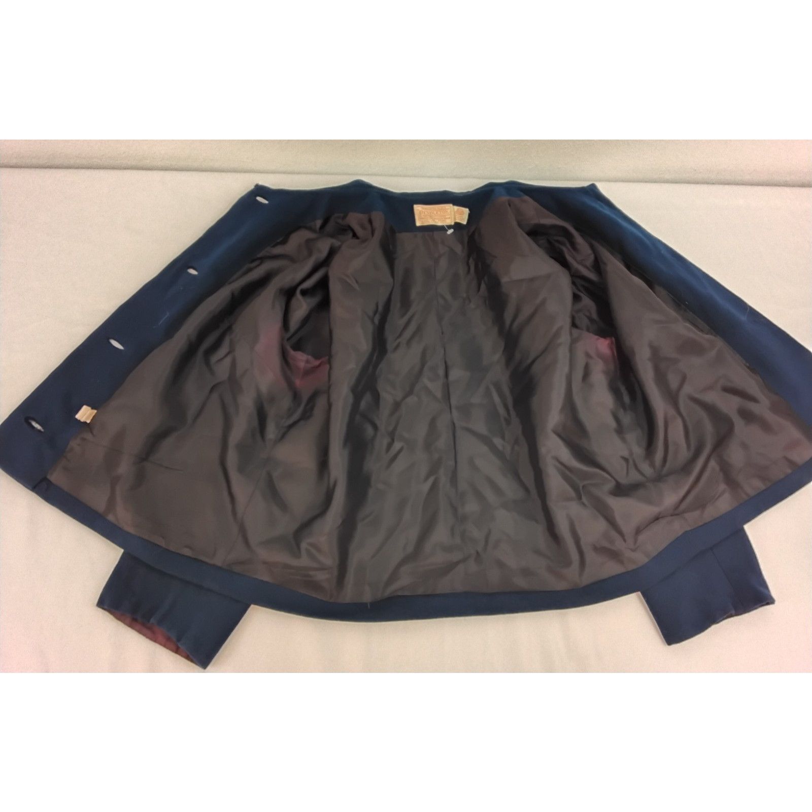 Pendleton Pendleton Cropped Blazer Women's 2 Blue VTG 1970s 100% Wool Size XS / US 0-2 / IT 36-38 - 5 Thumbnail