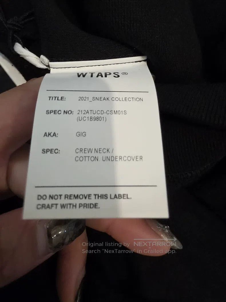 Wtaps Wtaps Co-branded hoodie Size US L / EU 52-54 / 3 - 4 Thumbnail
