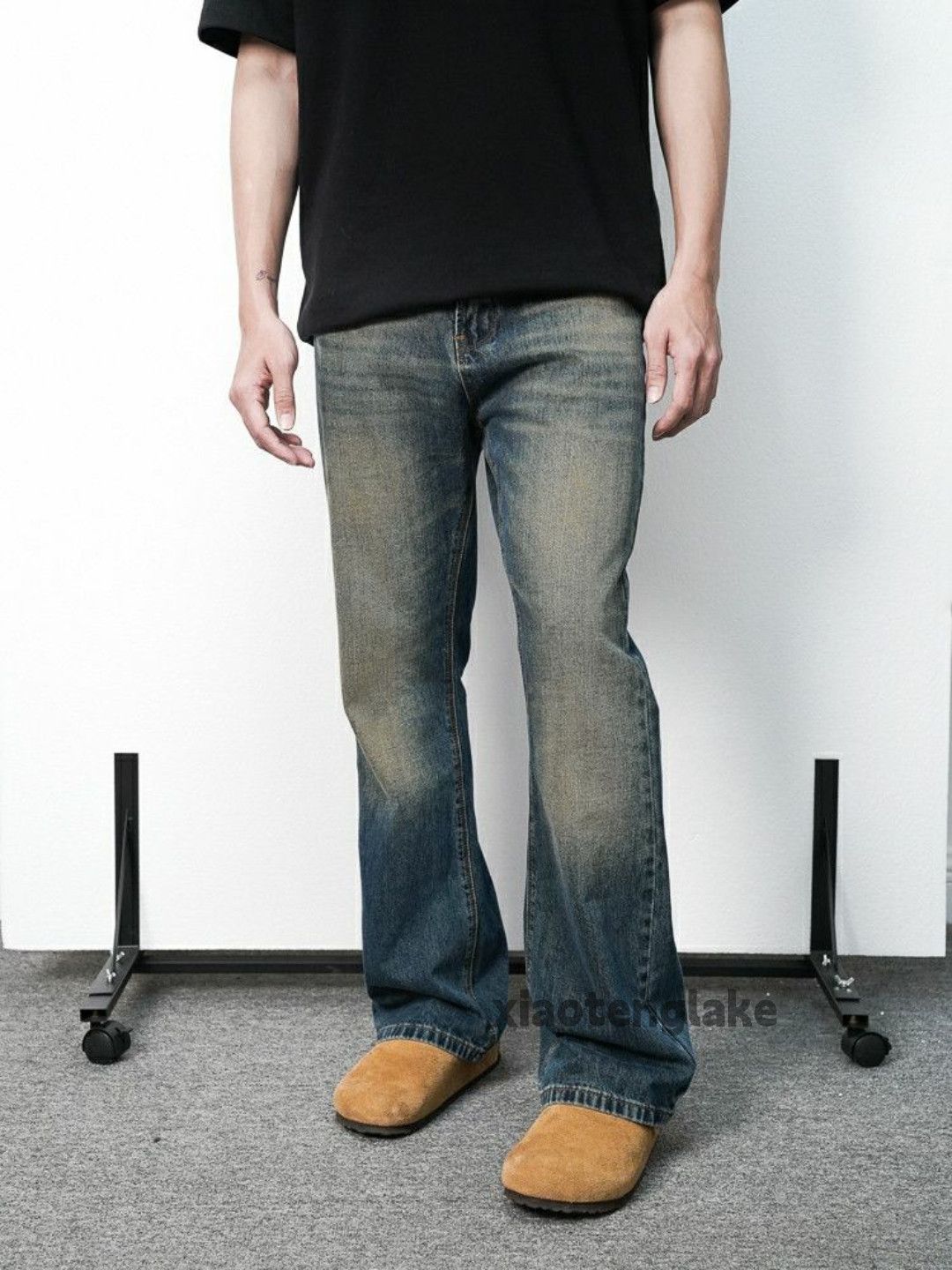 Jean × Vintage washed faded cleanfit yuppie y2k bootcut flared jeans Size US 32 / EU 48 - 4 Thumbnail