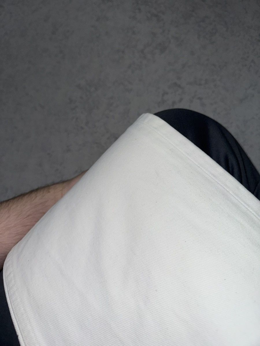 Helmut Lang Helmut Lang 00s Vintage Broken Denim White Pant/Jeans Size US 33 - 18 Thumbnail