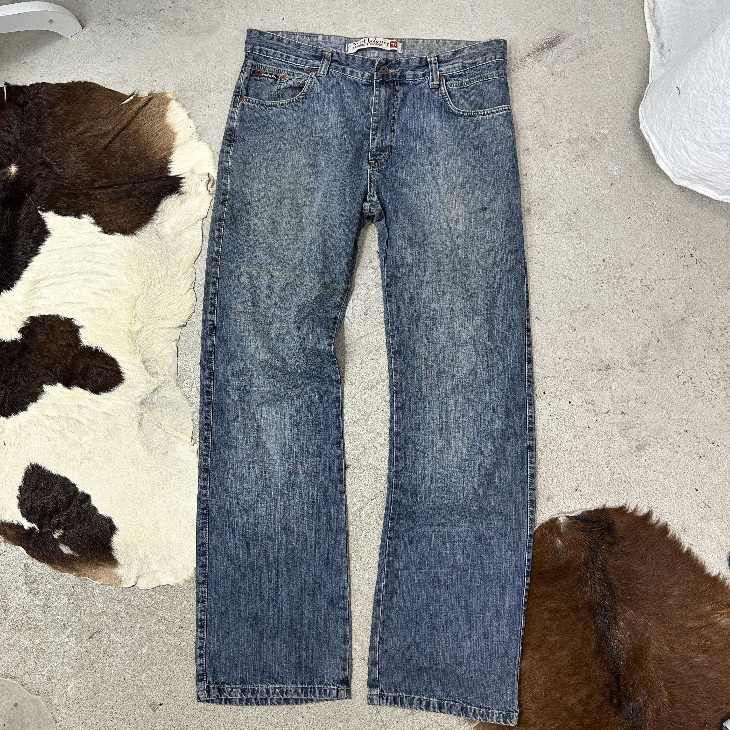 Diesel Vintage Denim Streetwear Diesel Wide Leg Jeans 00s Size 24" / US 00 / IT 34 - 6 Thumbnail