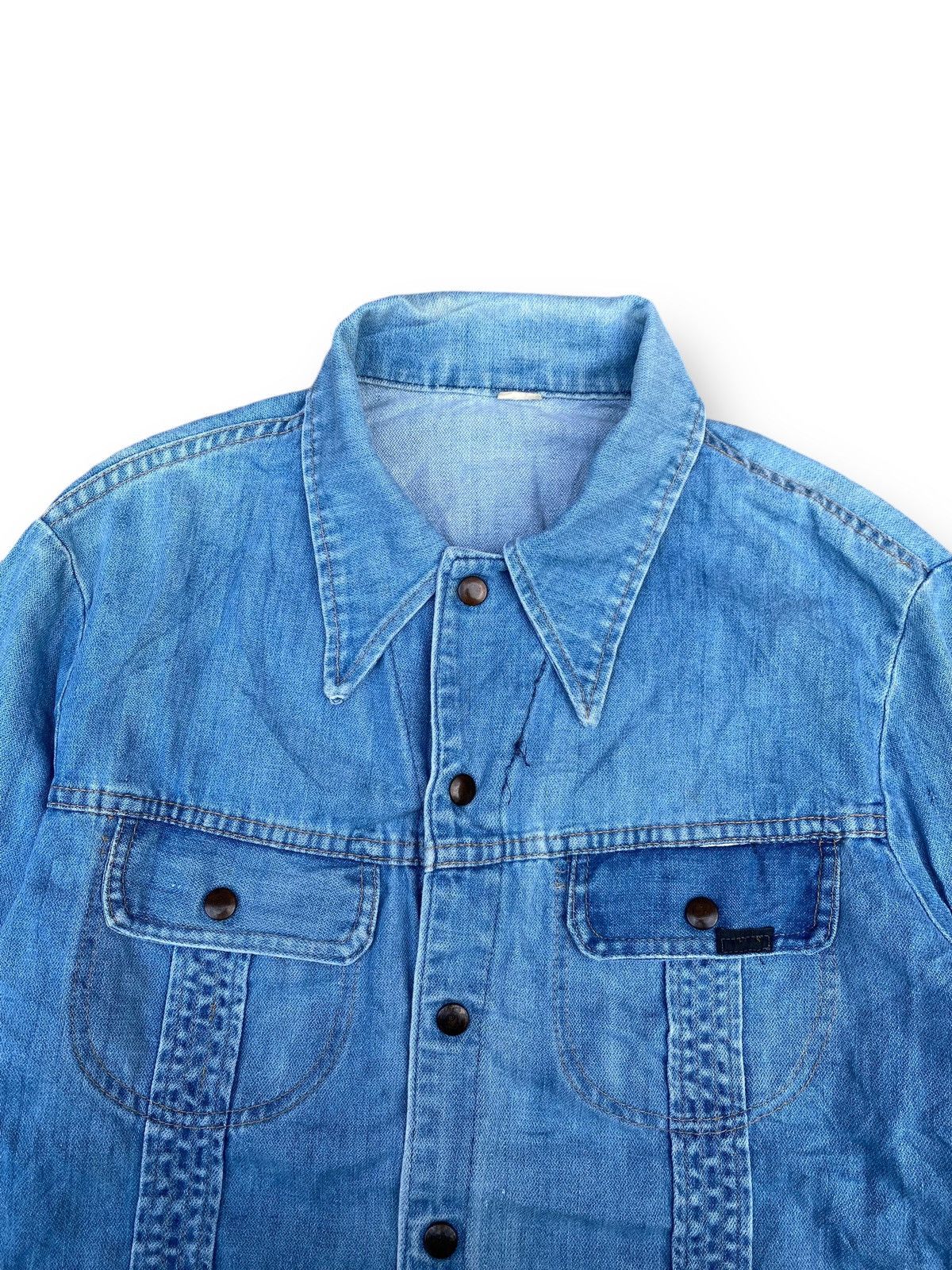 Vintage Vintage 90s Snap Button Denim Jacket. #D5 Size US M / EU 48-50 / 2 - 2 Thumbnail