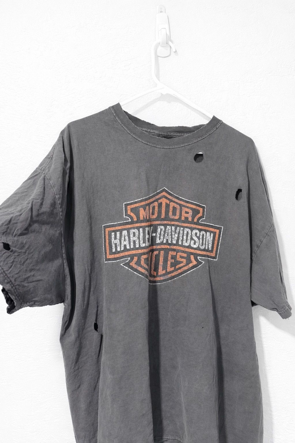 Harley Davidson Thrashed and Faded Harley Davidson Vintage Tee Size US XXL / EU 58 / 5 - 2 Thumbnail