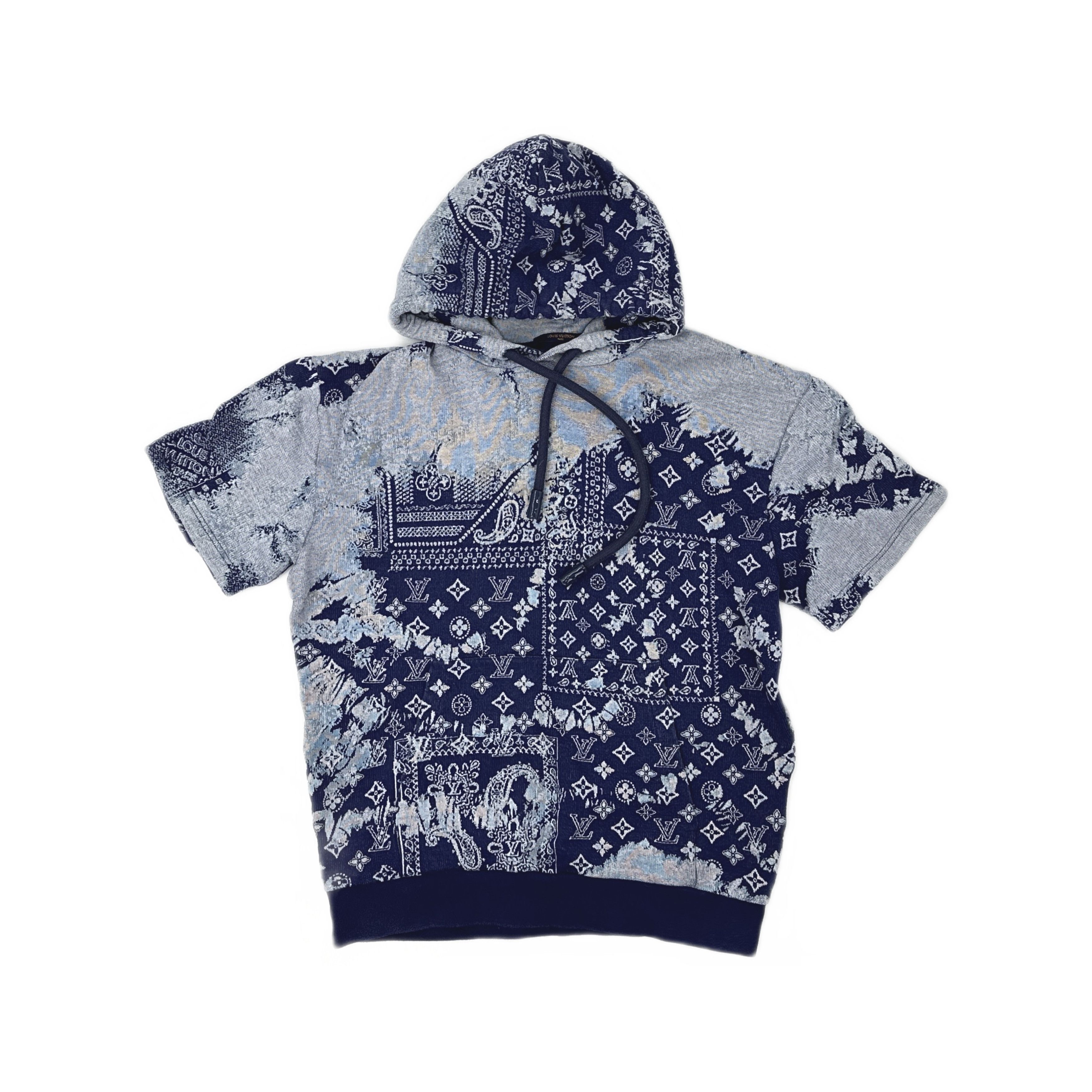 Louis Vuitton Louis Vuitton Bandana Monogram Short Sleeve Hoodie Size L Size US L / EU 52-54 / 3 - 1 Thumbnail