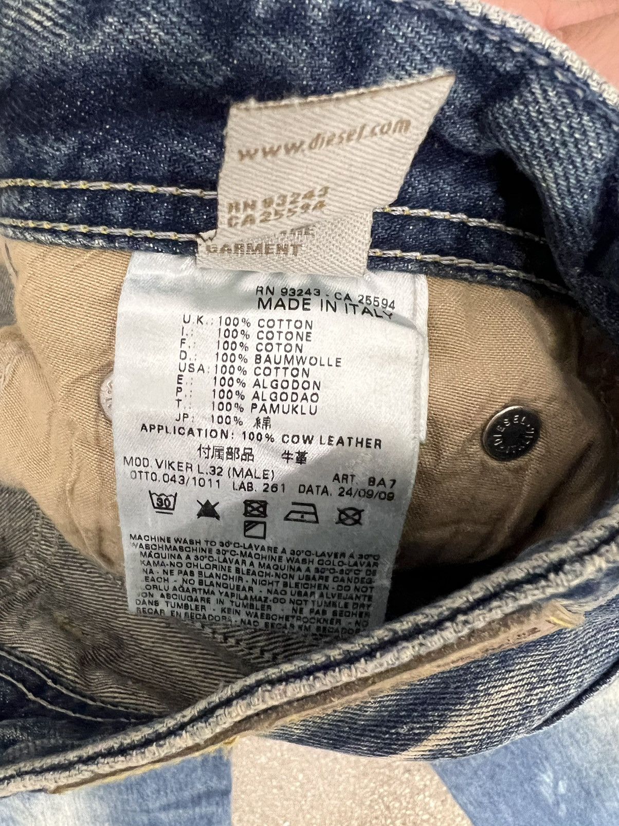 Diesel Diesel 08 Viker Denim Pants Size US 28 / EU 44 - 8 Thumbnail