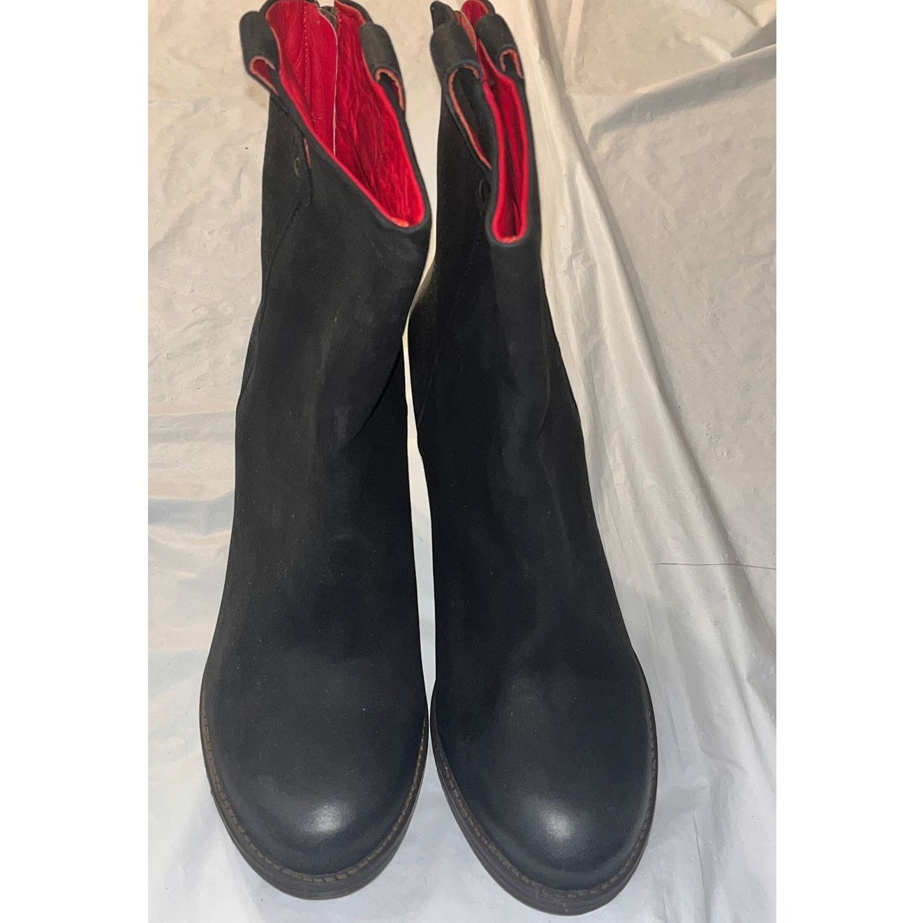 Other Alcala's Chicago Western Black Leather Women's Ankle Boots Size US 8.5 / IT 38.5 - 4 Thumbnail