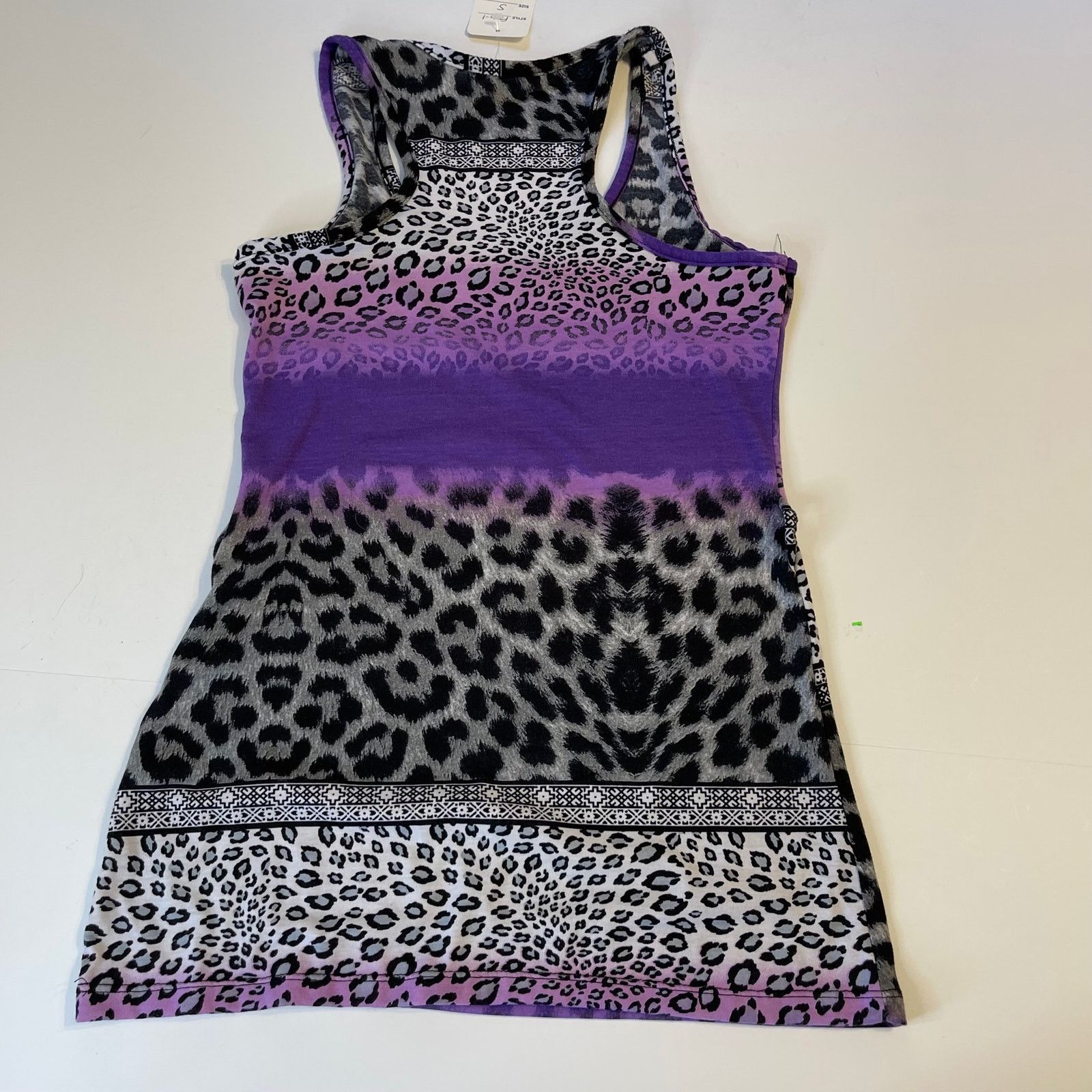 Madewell Madewell Purple Animal Print Racerback Tank Top, NWOT, S Size S / US 4 / IT 40 - 10 Thumbnail