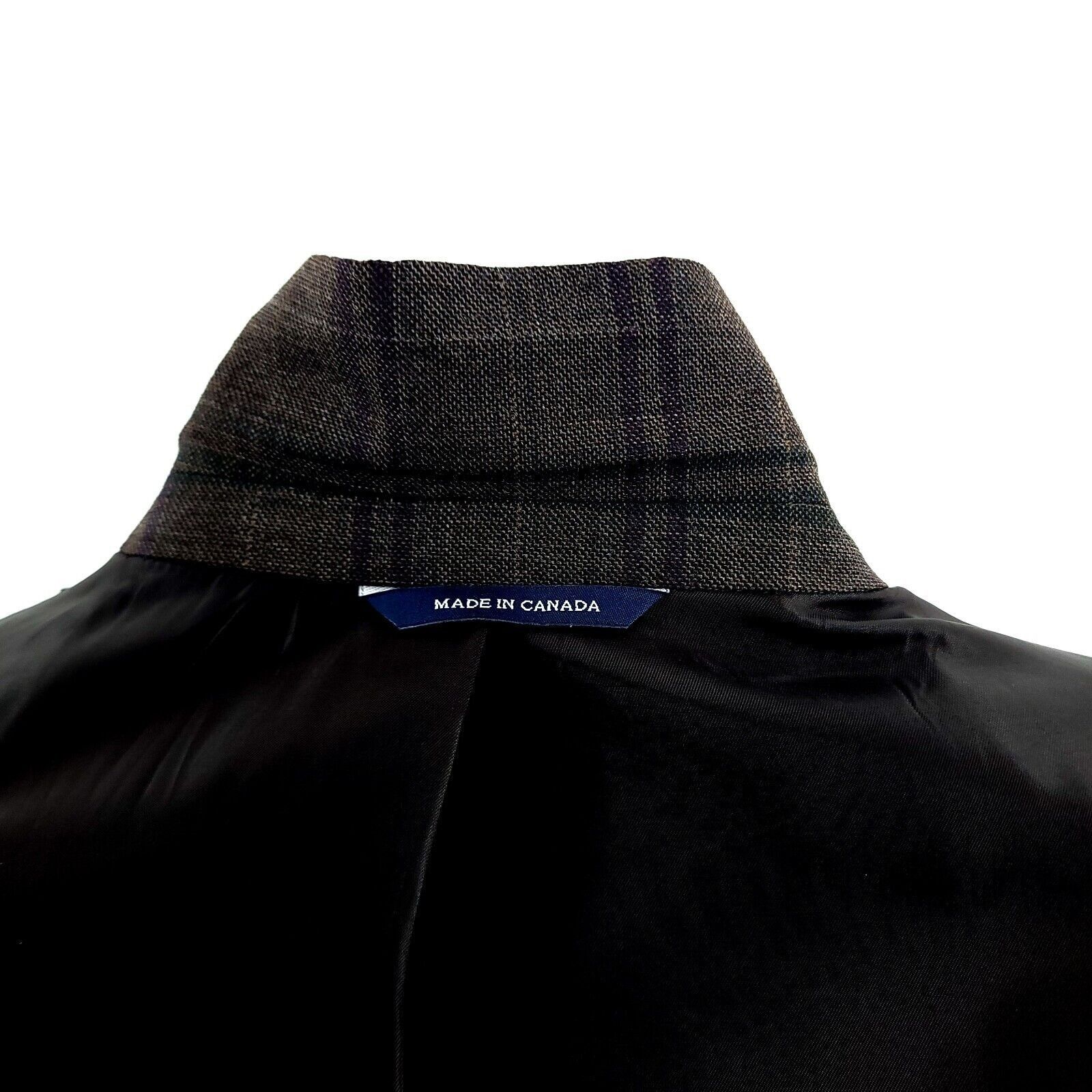 Ralph Lauren Ralph Lauren Wool Brown Sharkskin Purple Green Windowpane Sp Size 42L - 12 Thumbnail