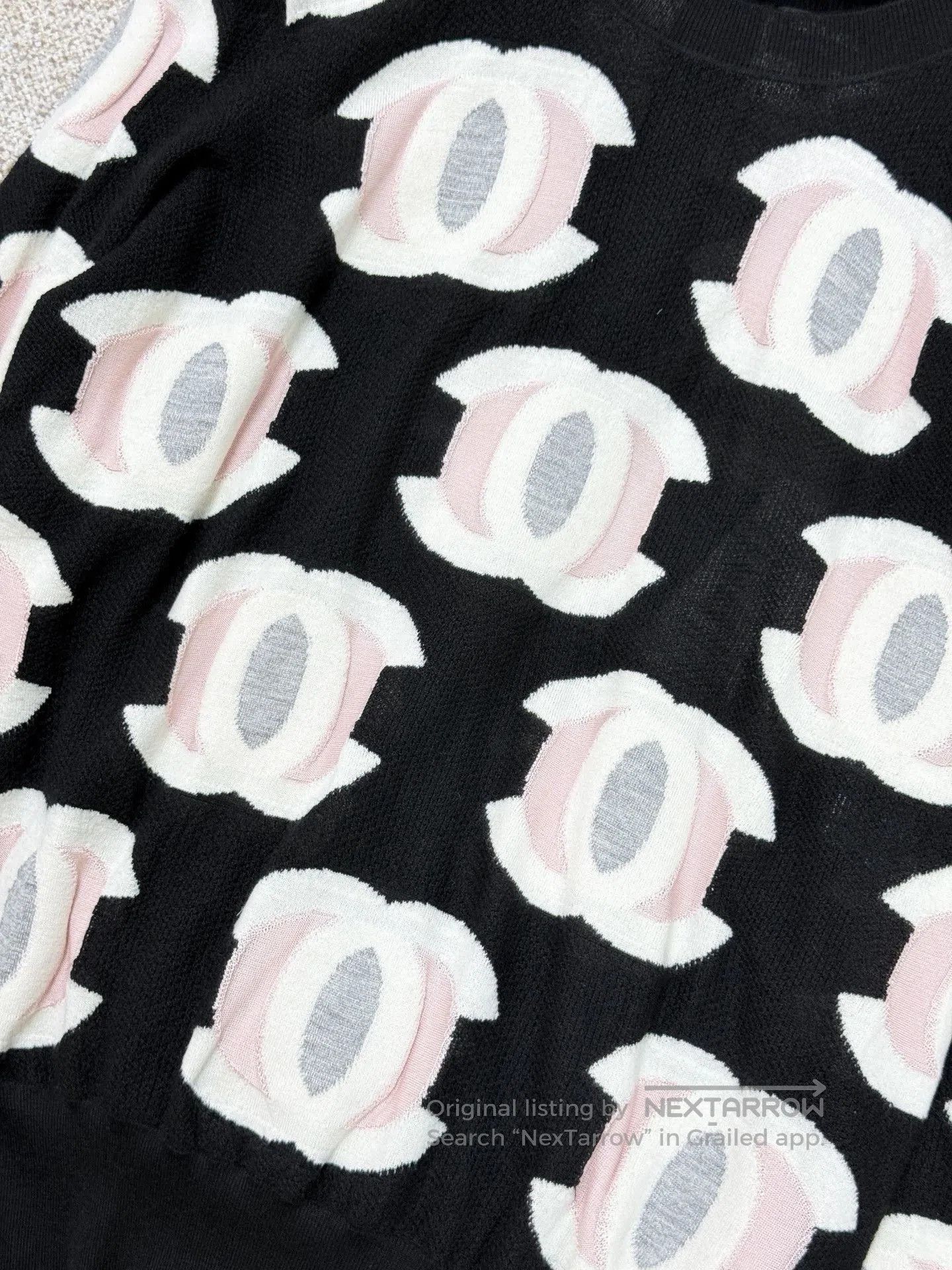 Chanel Chanel Black Double C Logo Knit Top. Size S / US 4 / IT 40 - 4 Thumbnail