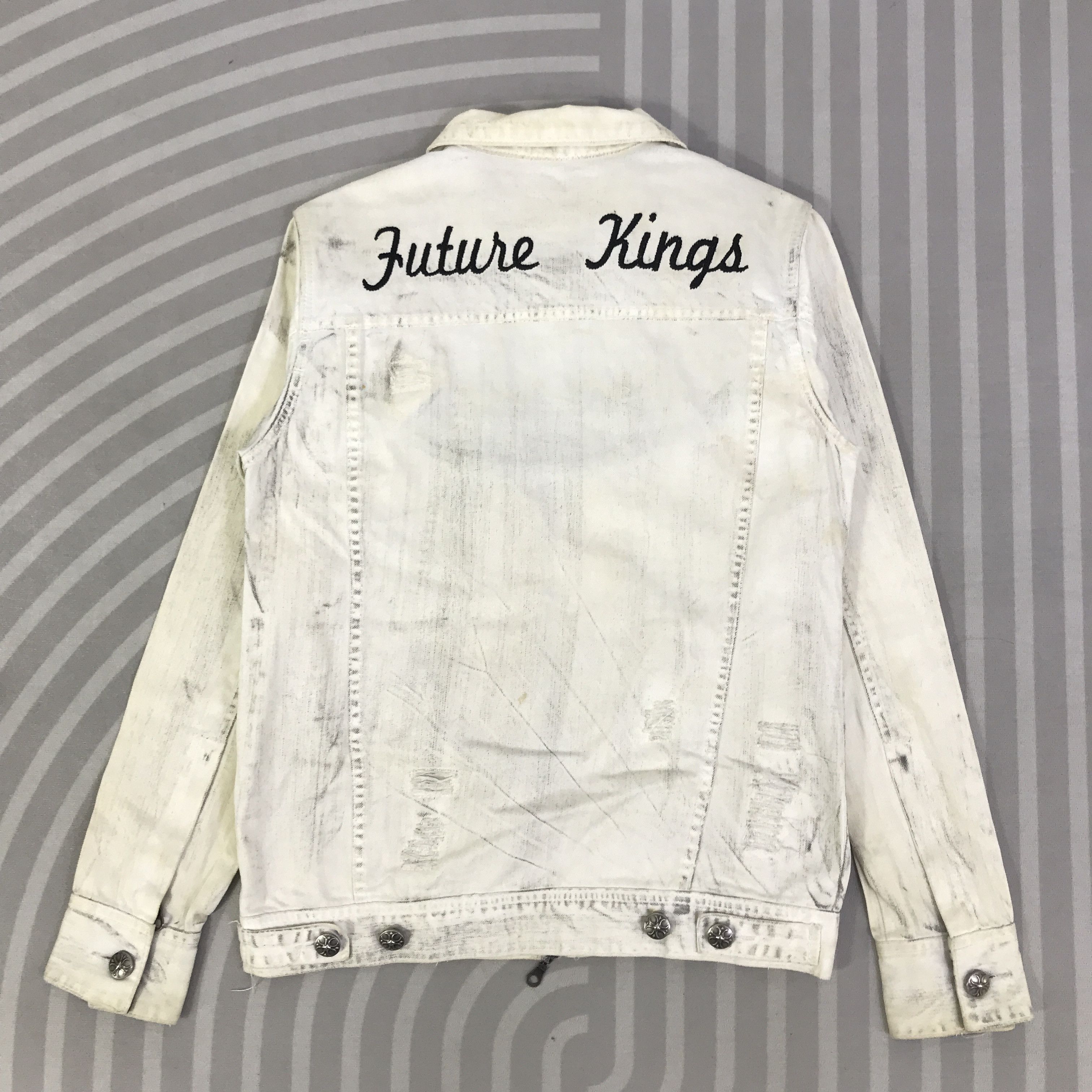 In The Attic Vintage In The Attic art Future Kings Denim Jacket K124B7 Size US M / EU 48-50 / 2 - 1 Thumbnail