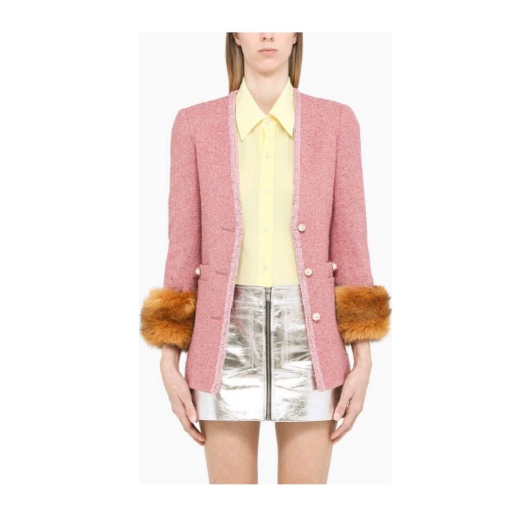 Saint Laurent Paris o1y0126 Blazer in Multicolor Size M / US 6-8 / IT 42-44 - 1 Preview