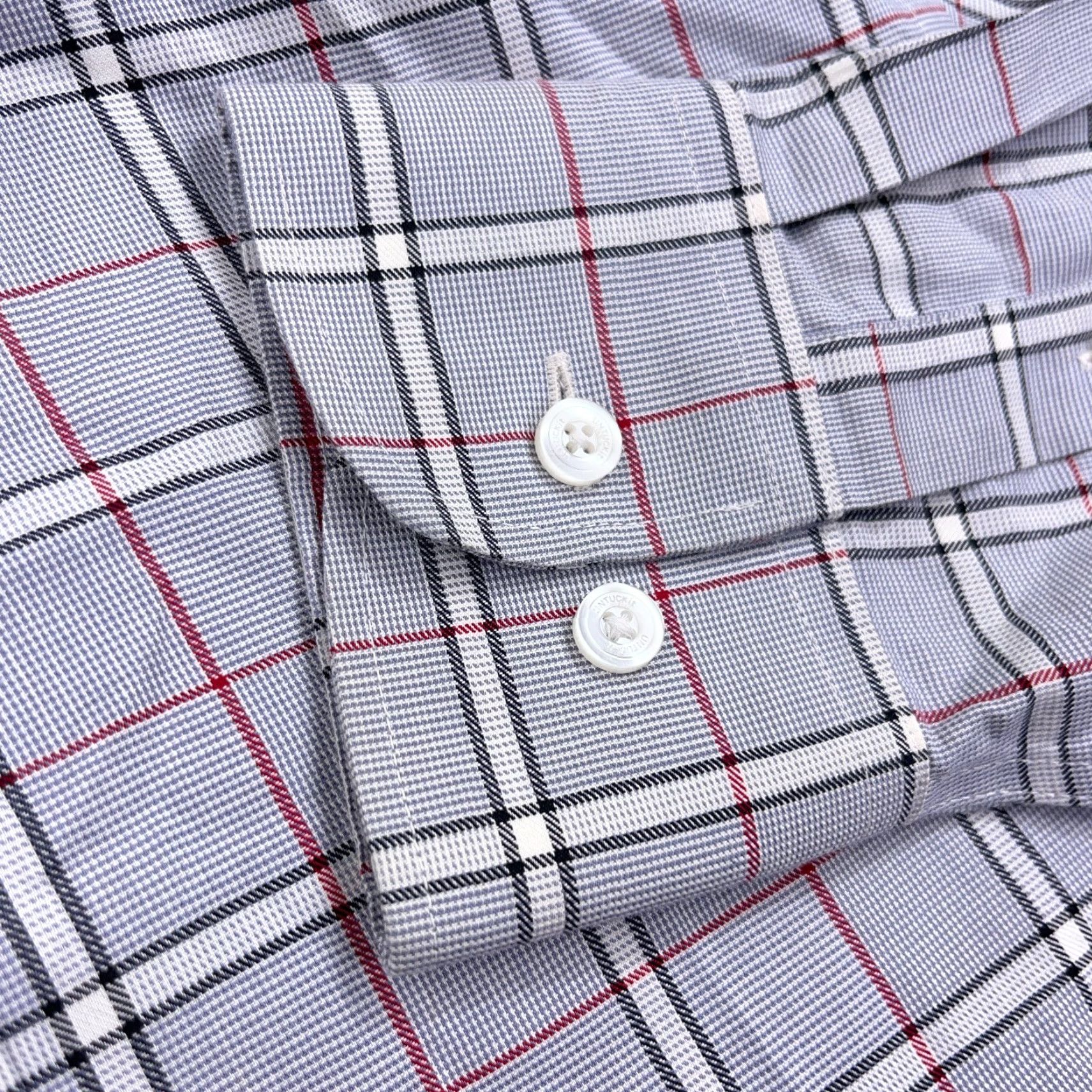 UNTUCKit UNTUCKit Shirt Men Medium Slim Fit Gray Plaid Button Up Dress Casual Pocket Size US M / EU 48-50 / 2 - 5 Thumbnail