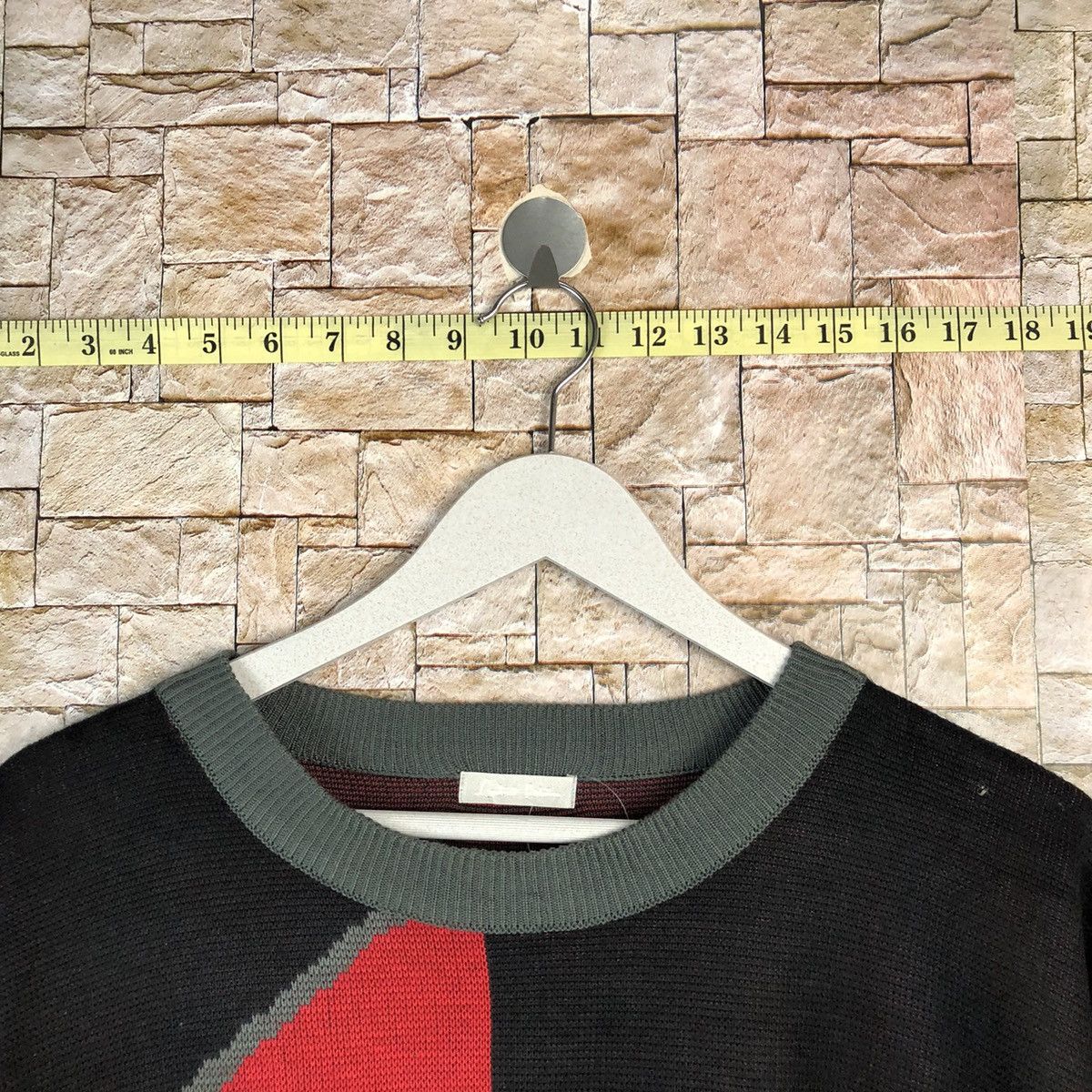 Homespun Knitwear × Japanese Brand Ladies Fashion vintage art design Red Knitwear #A1105 Size L / US 10 / IT 46 - 4 Thumbnail