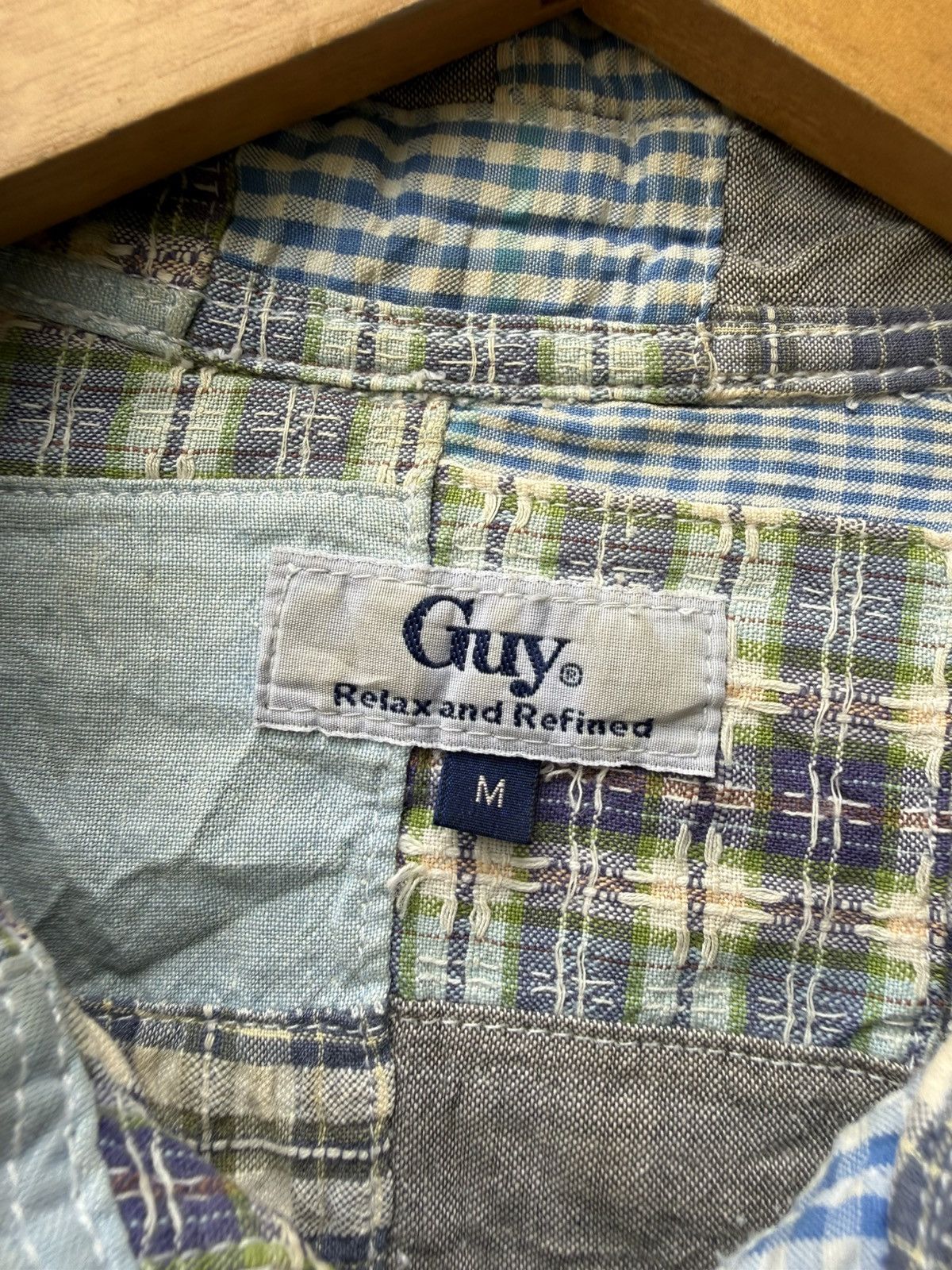 Hysteric Glamour Japanese guy patchwork flannel button shirt Size US L / EU 52-54 / 3 - 7 Thumbnail