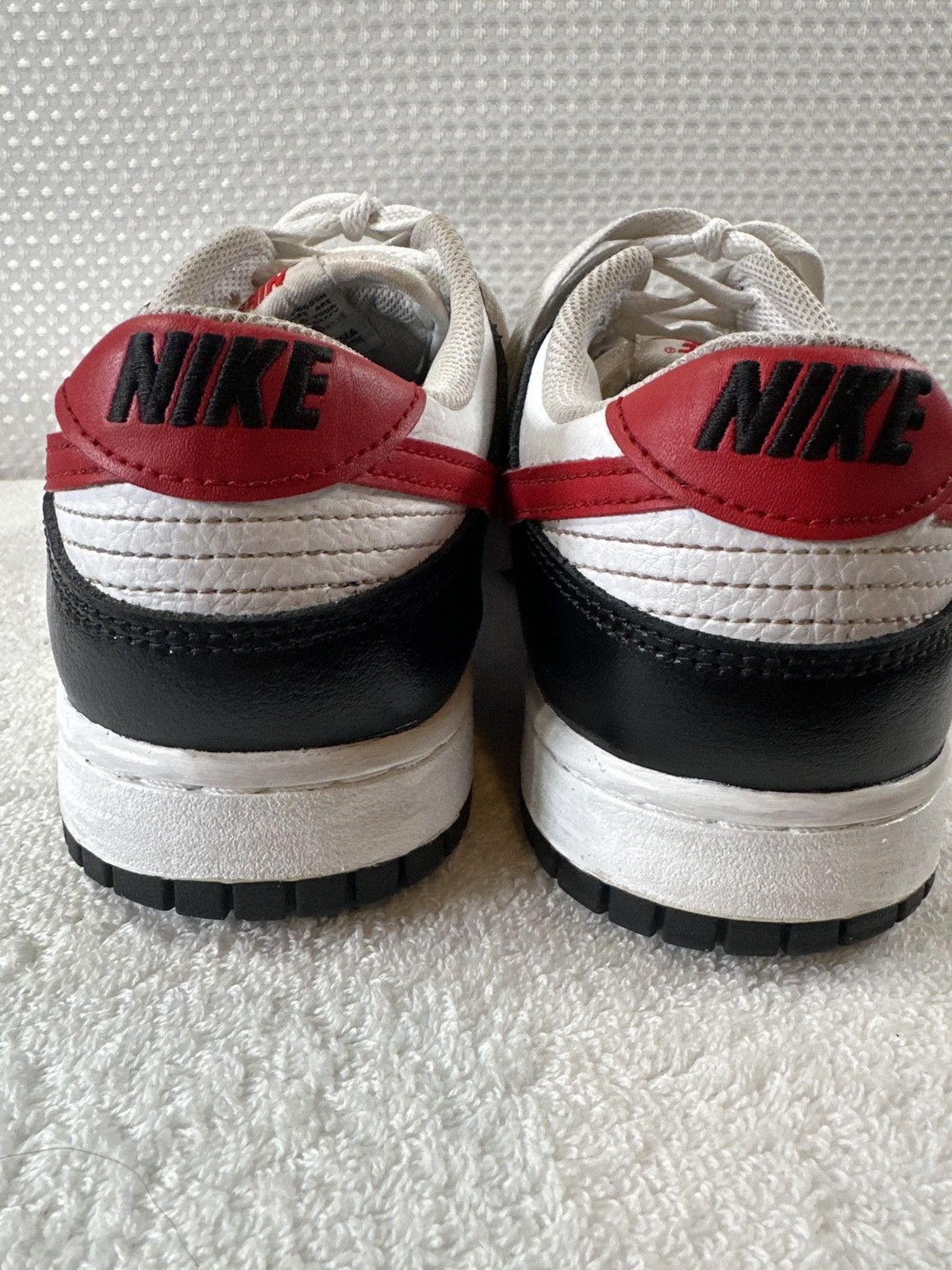 Nike Nike Dunk Low Retro Red Swoosh Panda Shoes Size US 10 / EU 43 - 5 Thumbnail