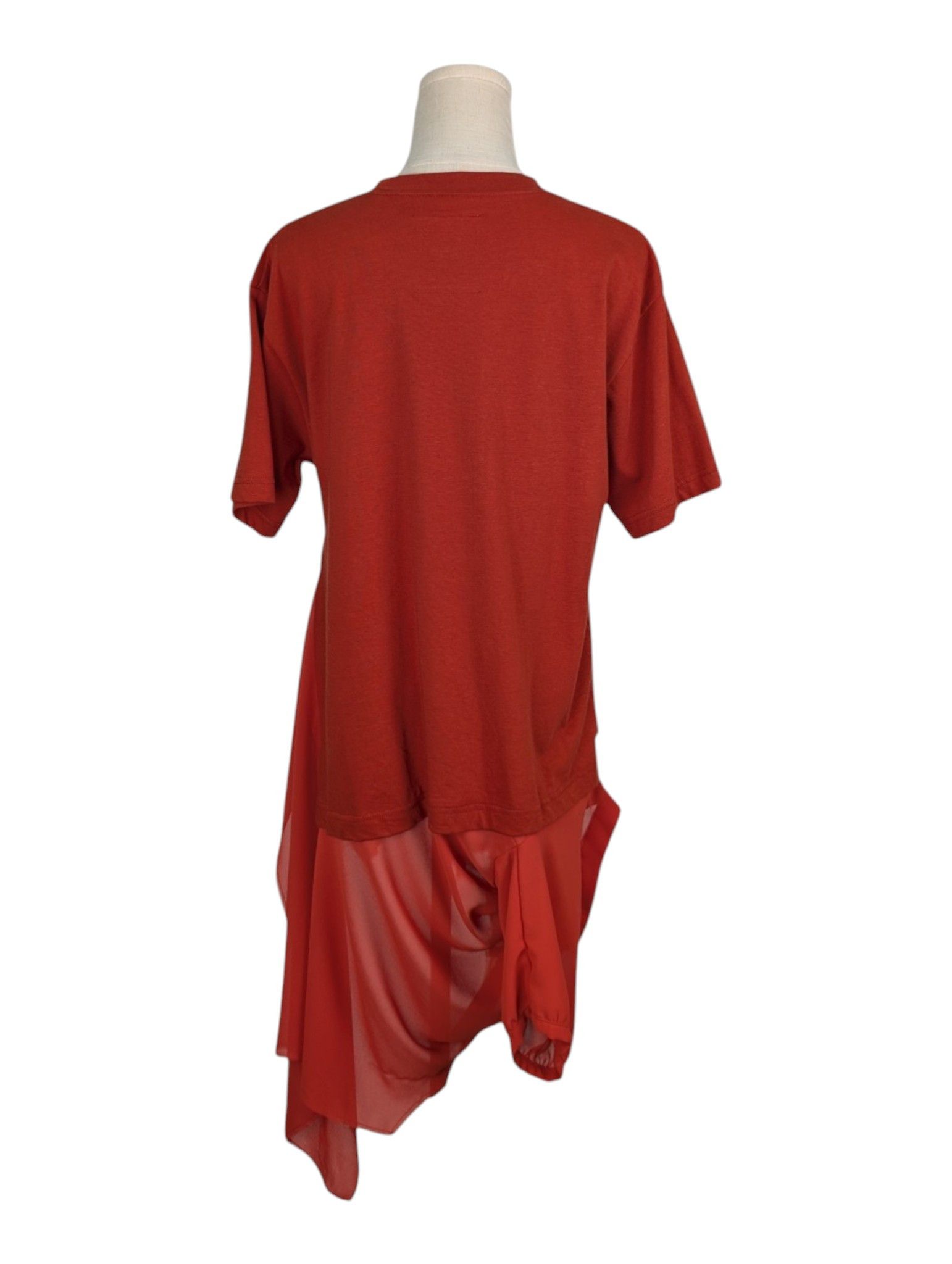 Maison MIHARA YASUHIRO Maison Mihara Yasuhiro Reddish Brown T-shirt Dress Shirt Size S / US 4 / IT 40 - 2 Thumbnail