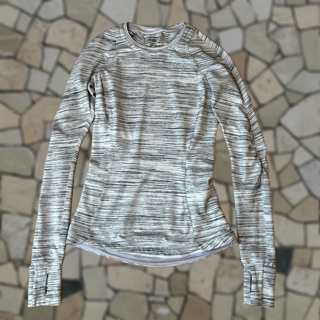 Lululemon Lululemon Runderful Top Space Dye Camo Long Sleeve Women’s 2 Shirt Slim Polyester Heathered Pocket Size XS / US 0-2 / IT 36-38 - 1 Thumbnail