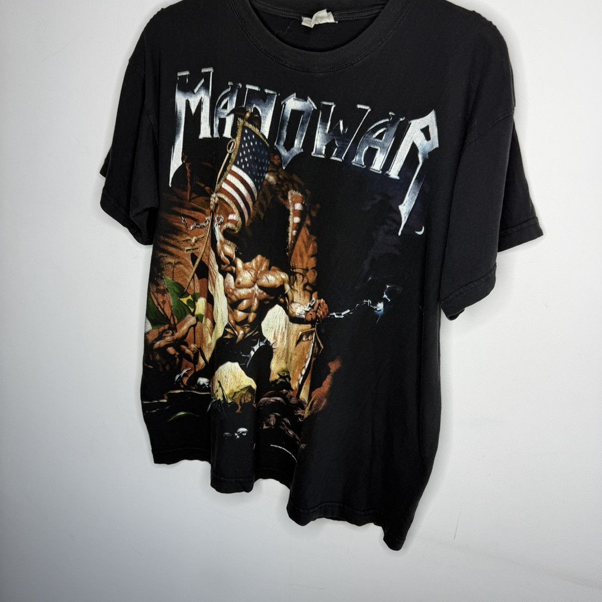 Band Tees RARE VINTAGE MANOWAR ROCK BAND THE DAWN OF BATTLE T SHIRT Size US M / EU 48-50 / 2 - 3 Thumbnail