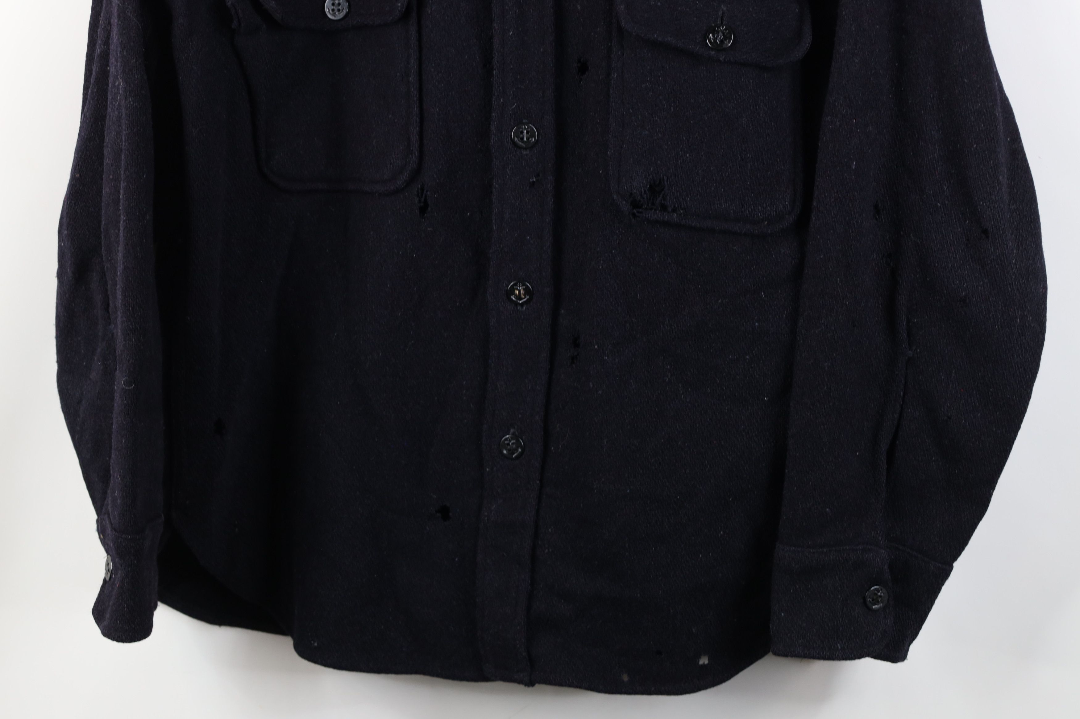 Vintage AS IS Vintage 50s Streetwear CPO Shirt Jacket Jac Shirt USA Size US L / EU 52-54 / 3 - 3 Thumbnail