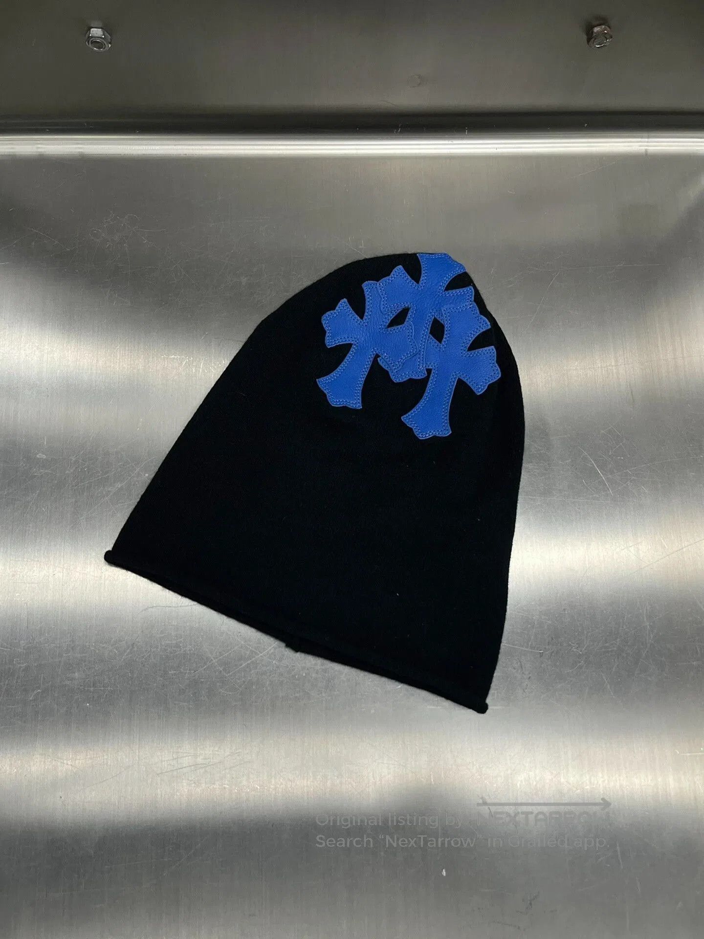 Chrome Hearts Chrome Hearts Blue Cross Patch Beanie & Mask. Size ONE SIZE - 1 Thumbnail