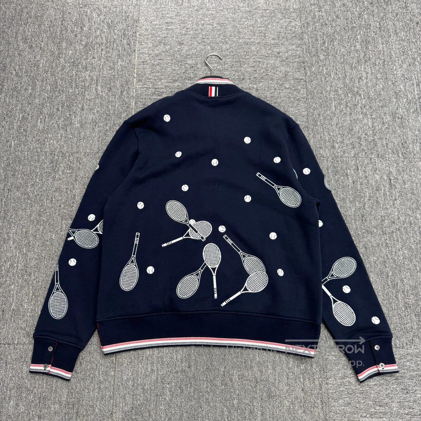 Thom Browne Thom Browne Tennis racket embroidered hoodie| Size US XL / EU 56 / 4 - 2 Thumbnail