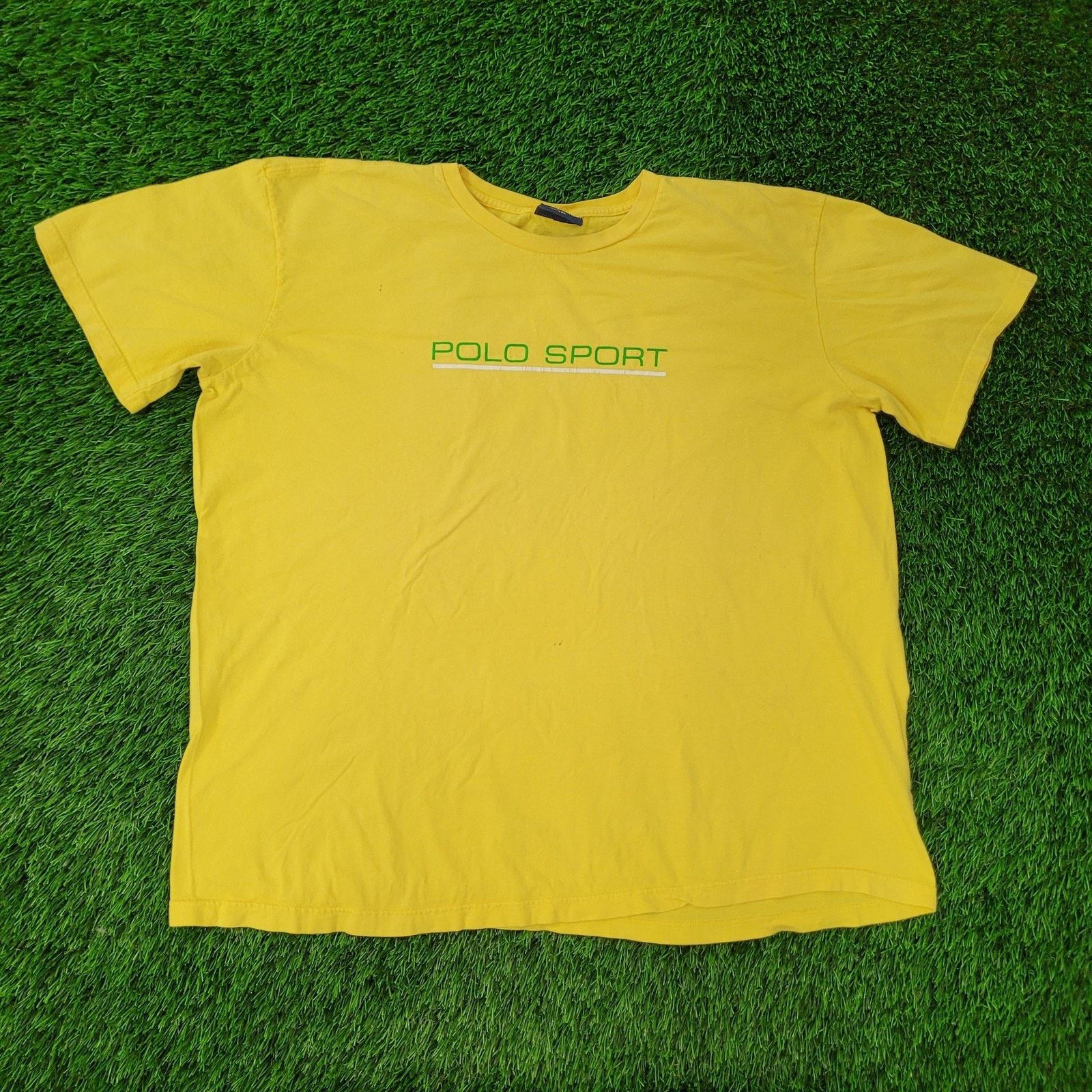Ralph Lauren VTG Y2K Ralph Lauren POLO Sport Shirt 2XL 27x27 Crop Baggy Size US XXL / EU 58 / 5 - 1 Thumbnail