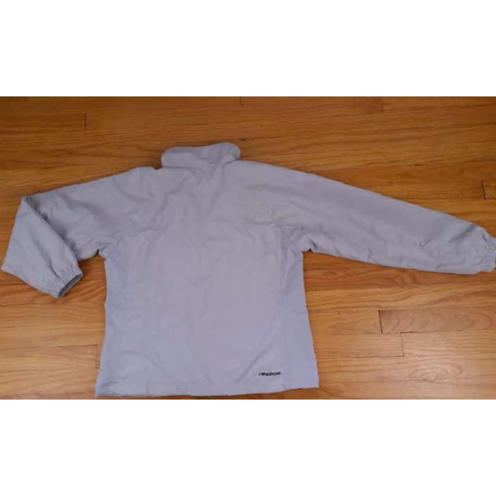 Reebok Reebok Woman Lightweight Full Zip Tennis Jacket Large Grey Size L / US 10 / IT 46 - 5 Thumbnail