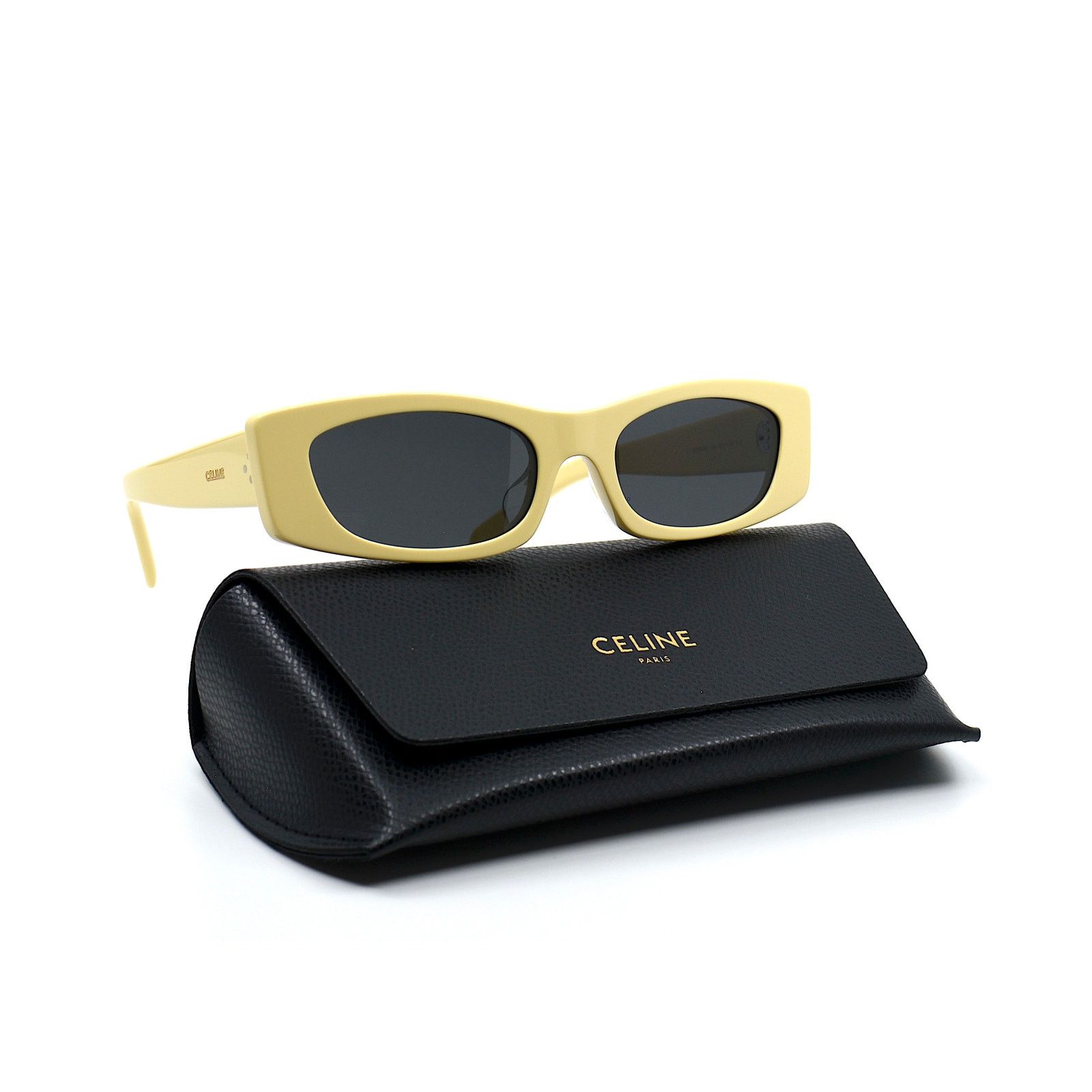 Celine NEW CELINE PARIS CL40245U 39A SHINY BUTTER GREY SUNGLASSES Size ONE SIZE - 1 Thumbnail