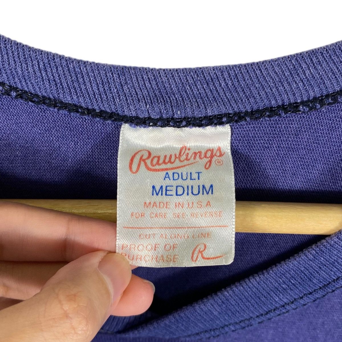 NFL × Vintage Vintage 80's Rawlings GIANTS 56 Nfl Official Product Tee Size US M / EU 48-50 / 2 - 9 Thumbnail