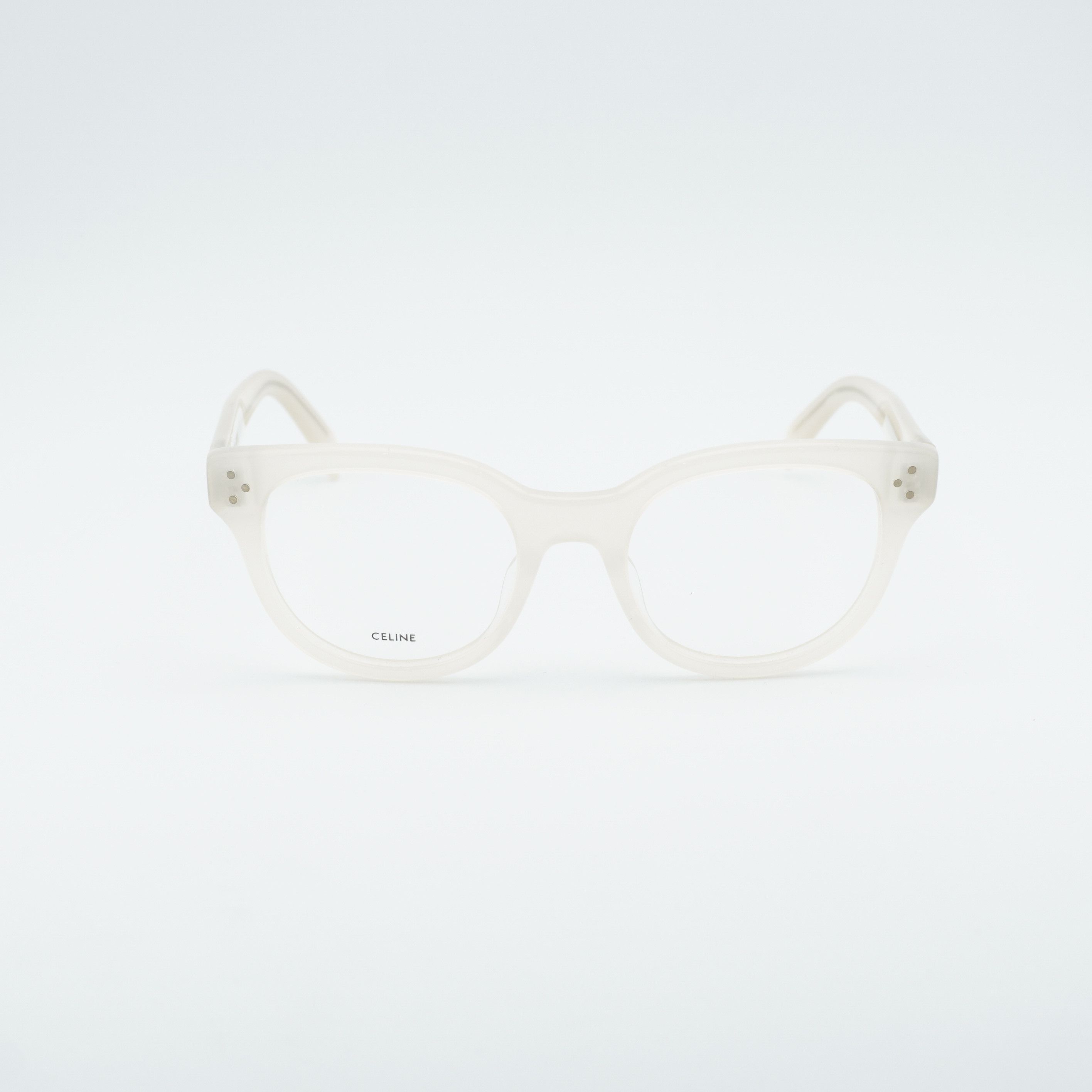 Celine Celine CL50109I 025 Eyeglasses Ivory 51mm Square Frame Size ONE SIZE - 5 Thumbnail