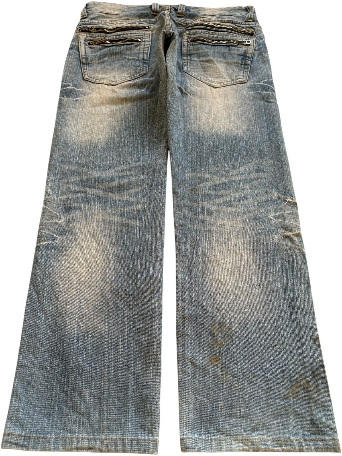 Japanese Brand Vintage Japanese Brand Faded Wash Distressed Jeans Size US 33 - 2 Thumbnail