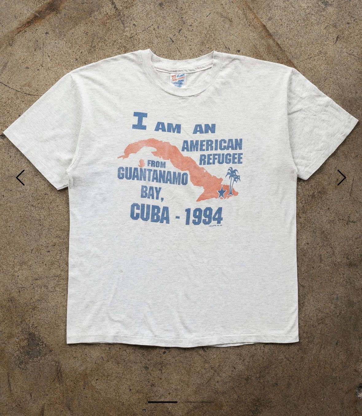 Vintage SINGLE STITCHED "GUANTANAMO BAY, CUBA" TEE -1990S