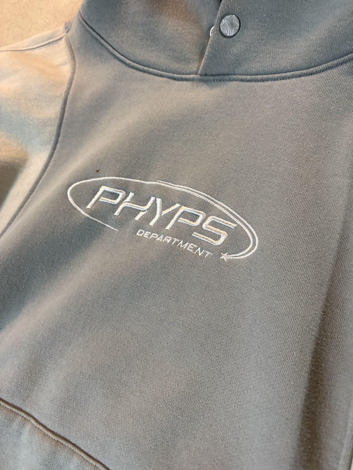 Other Phyps Y2K Style Mixed Curve Boxy Hoodie Khaki Size Medium Size US M / EU 48-50 / 2 - 2 Thumbnail