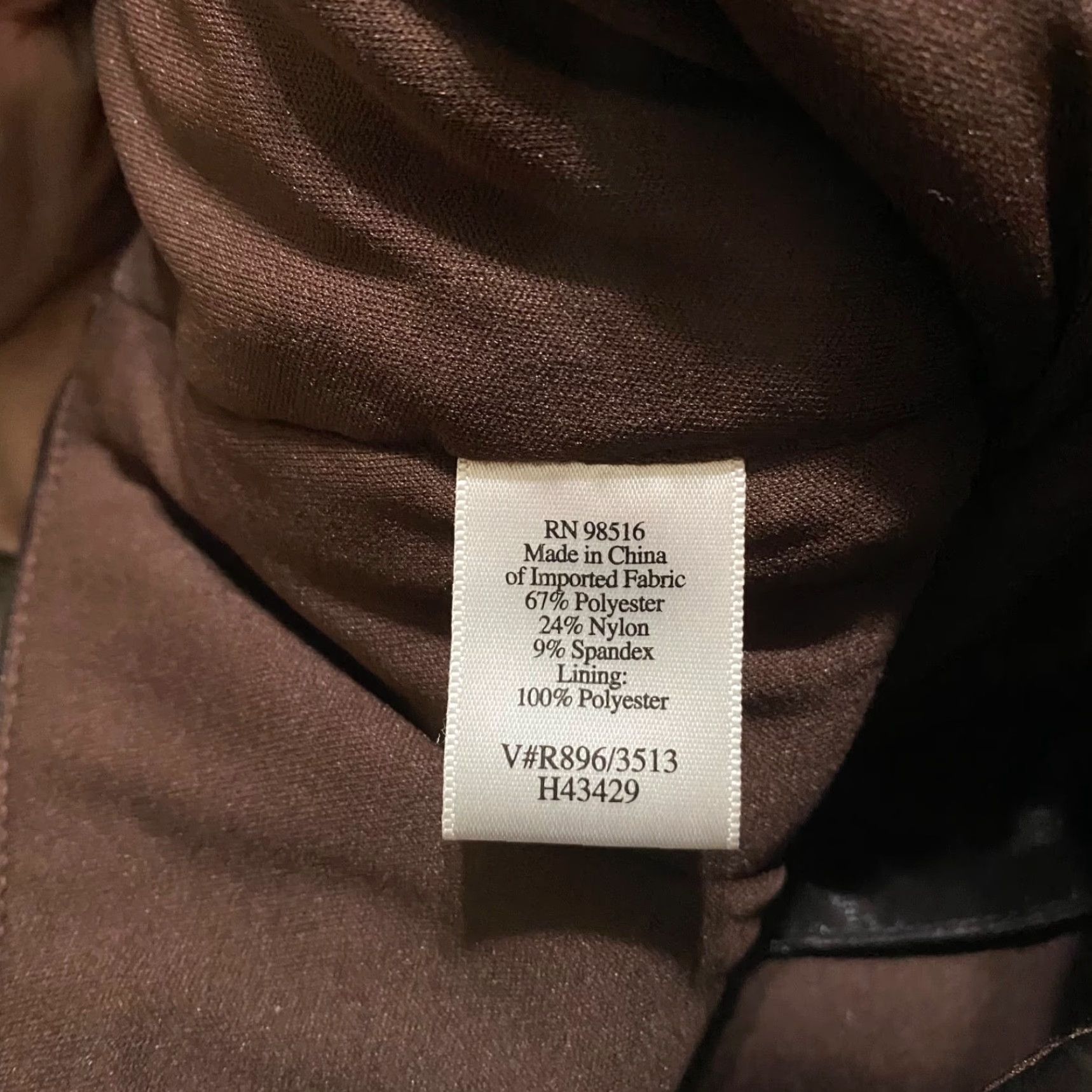 Coldwater Creek VINTAGE Coldwater Creek Blazer Women 12 Brown Satin 3/4 Sleeve Short NWT Jacket Ruched Wing Collar Dressy Business Casual jacket Size XL / US 12-14 / IT 48-50 - 4 Thumbnail