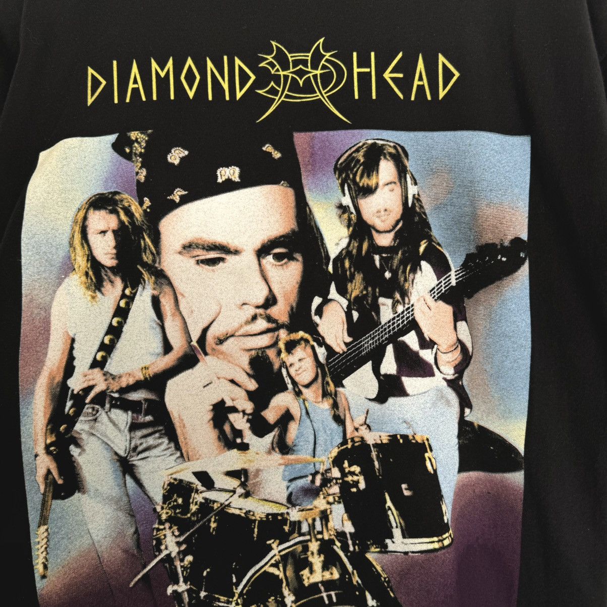 Band Tees Vintage 1993 Diamond Head Death and Progress Euro T Shirt Size US XL / EU 56 / 4 - 4 Thumbnail