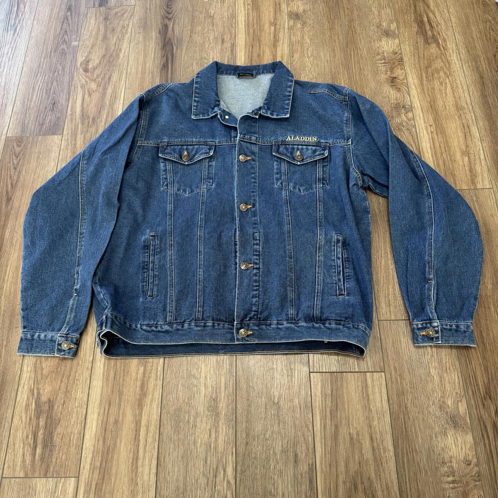 Other Vintage 90s Aladdin Las Vegas Casino Denim Jacket Size US XL / EU 56 / 4 - 1 Thumbnail