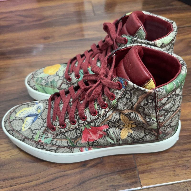 Gucci Gucci GG Supreme Tian High Top Sneakers 0079 Size US 8.5 / EU 41-42 - 1 Thumbnail