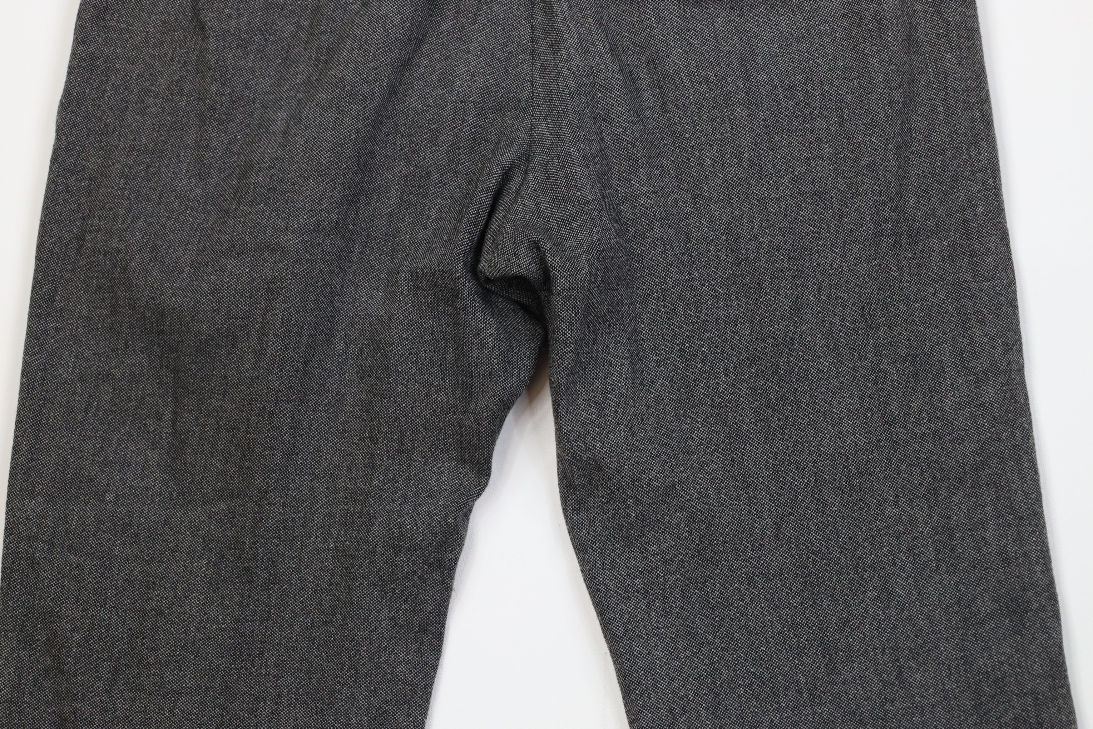 Express Express Flannel Wool Blend Knit Wide Leg Chino Pants Gray Size US 36 / EU 52 - 10 Thumbnail