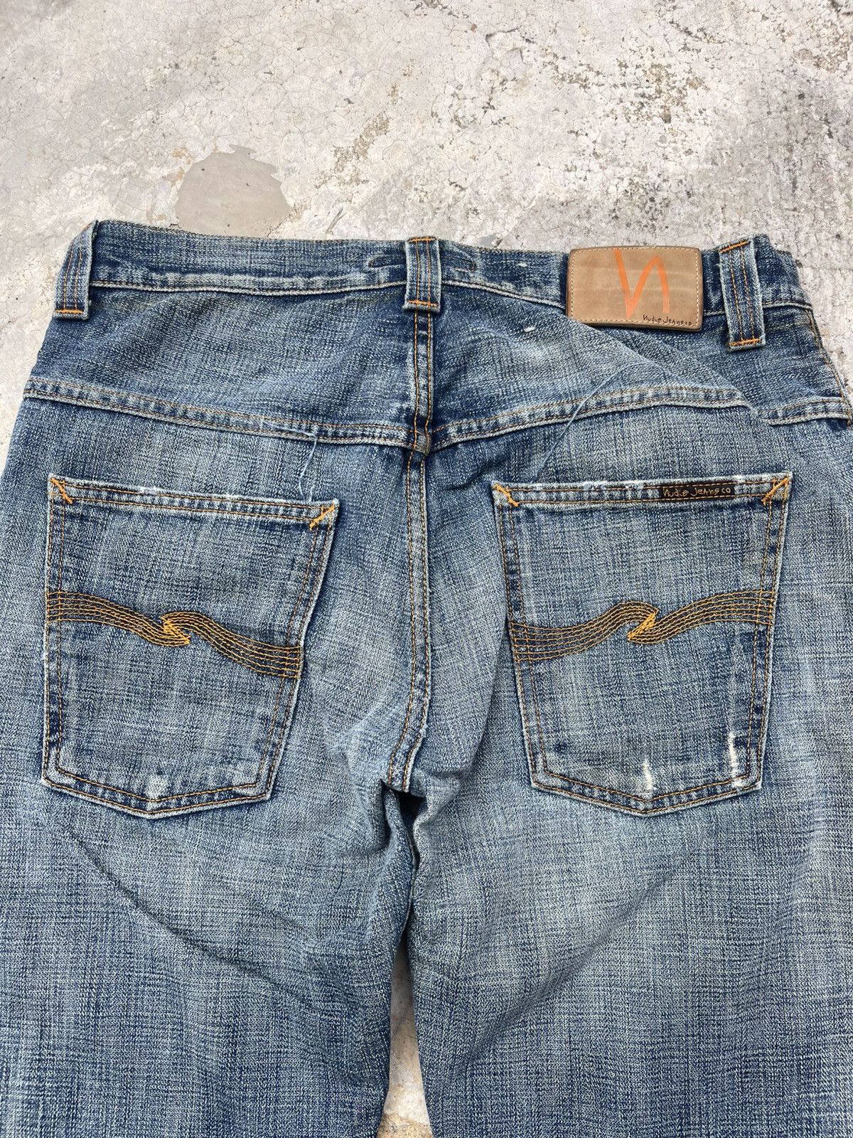 Nudie Jeans Nudie Jeans Co. Even Steven "Heaven Broken Blue" Distressed Size US 32 / EU 48 - 15 Thumbnail