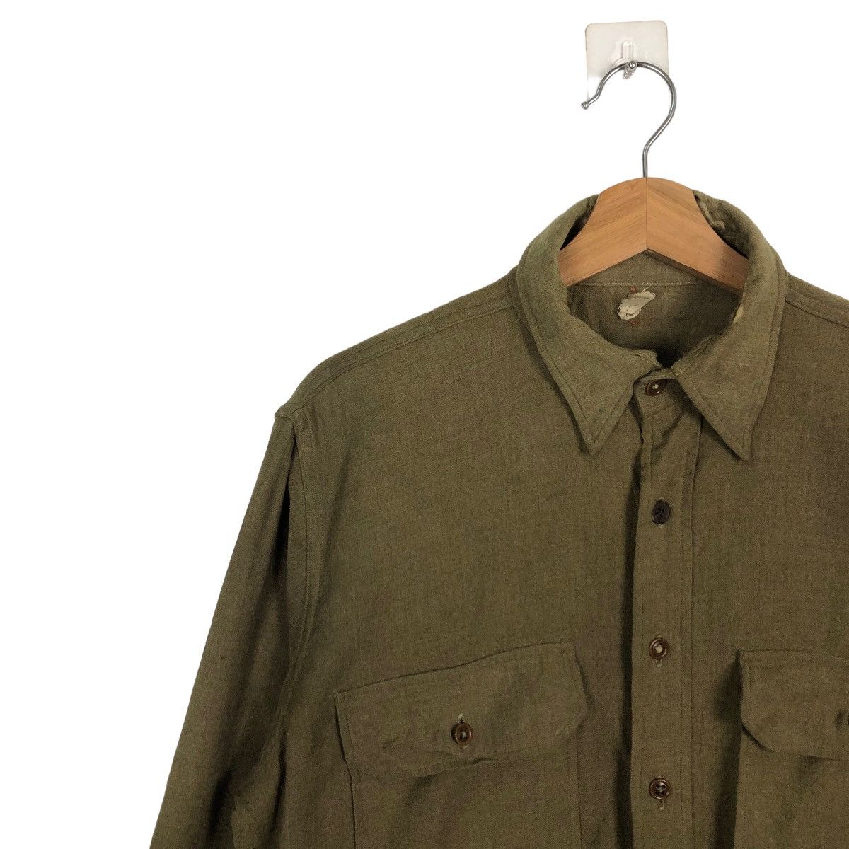 Vintage 🔥TRUE VINTAGE 40’s WORLD WAR WOOL ARMY JACKET Size M / US 6-8 / IT 42-44 - 6 Thumbnail