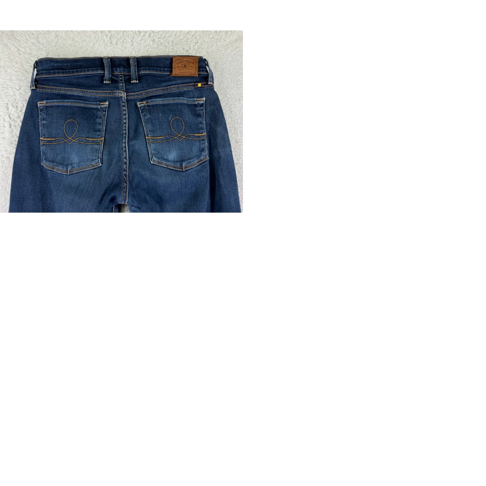 Lucky Brand Lucky Brand Jeans Womens 4 Blue Denim Skinny Low Rise 25x28 90s American Pocket 5-Pocket Design Regular Cotton Blend Size 27" / US 4 / IT 40 - 10 Thumbnail