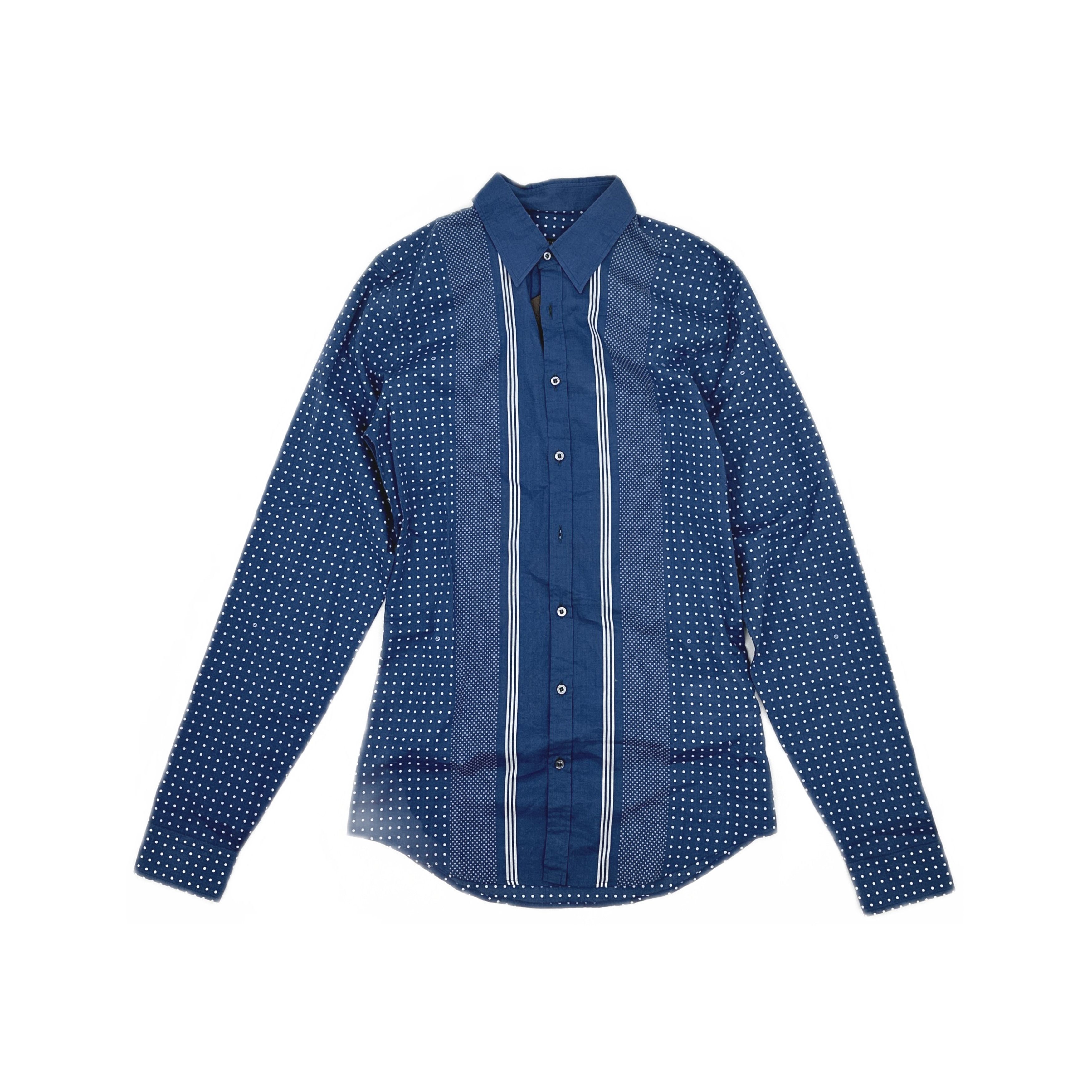 Gucci Gucci Polka Dot Striped Button Up Shirt Size 38 Size US S / EU 44-46 / 1 - 1 Thumbnail